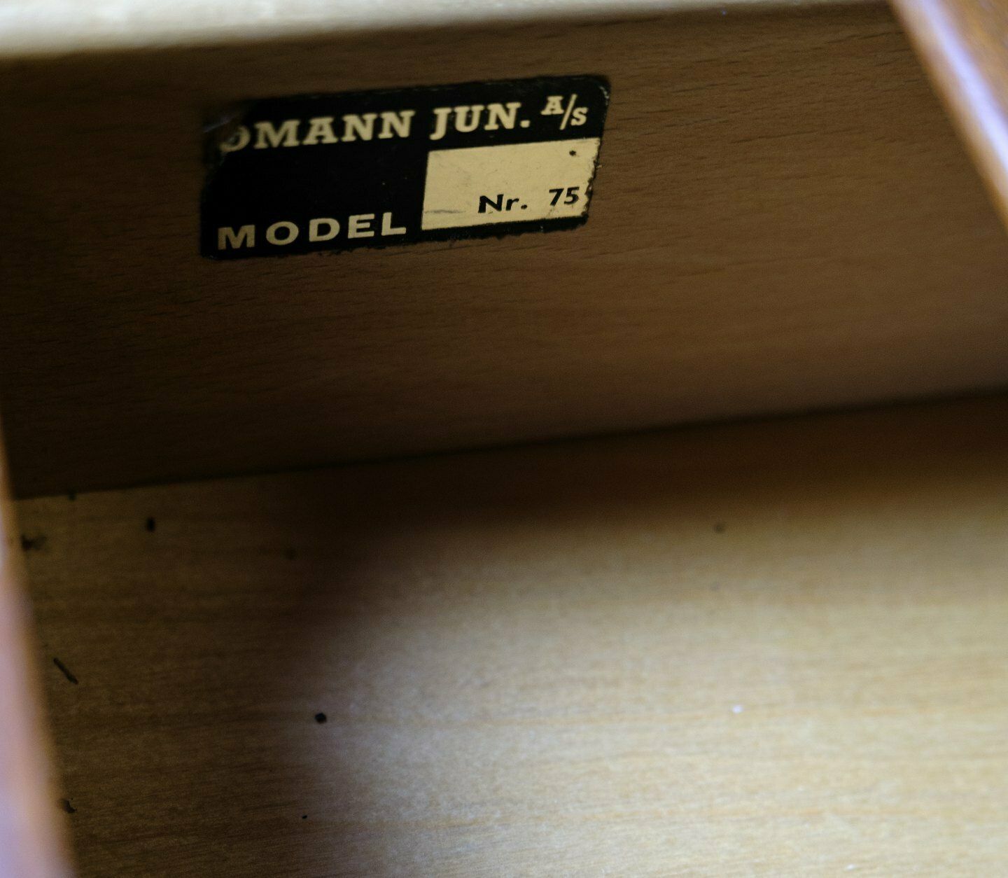 photo for sale Desk In Teak Model 75 By Omann Junior Møbelfabrik From 1960s