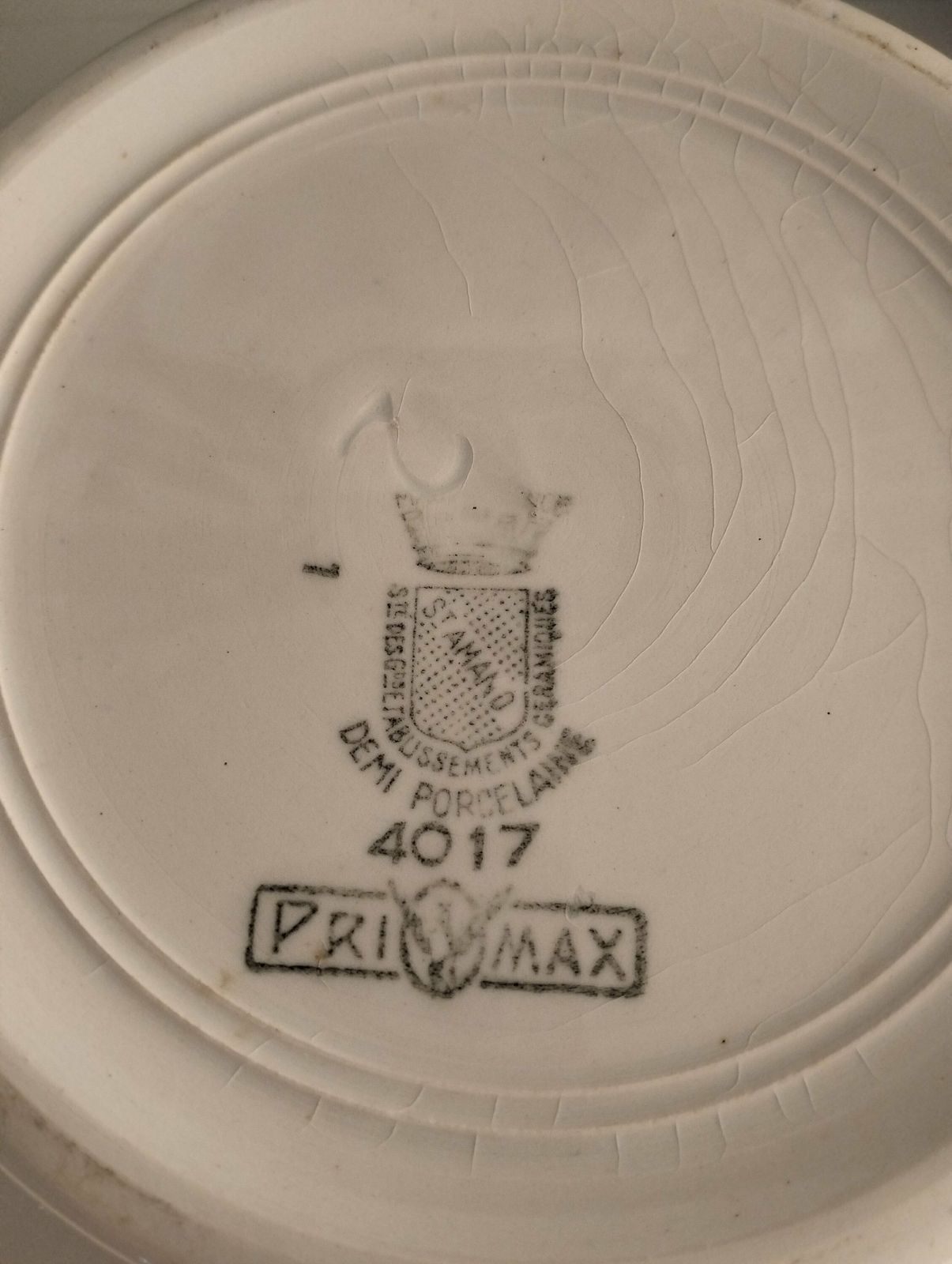 photo furniture Antique French Earthenware Soup Tureen, Blue Floral Transferware Soupière, Lidded Serving Bowl, St Amand Porcelain