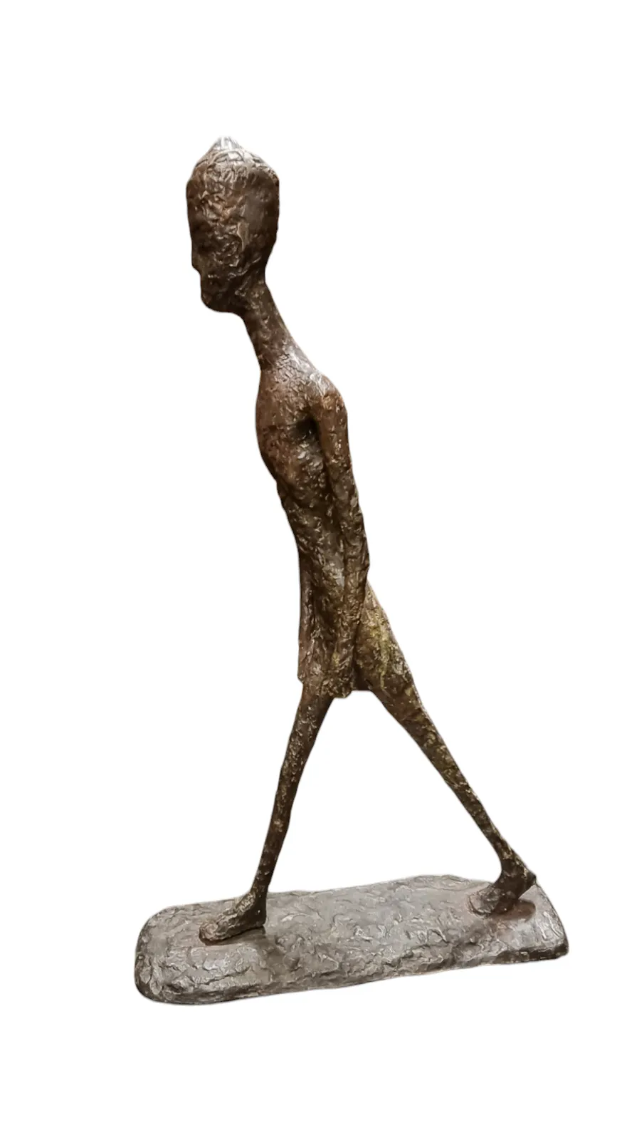 Large Bronze Sculpture Of A Walking Man After Giacometti photo furniture