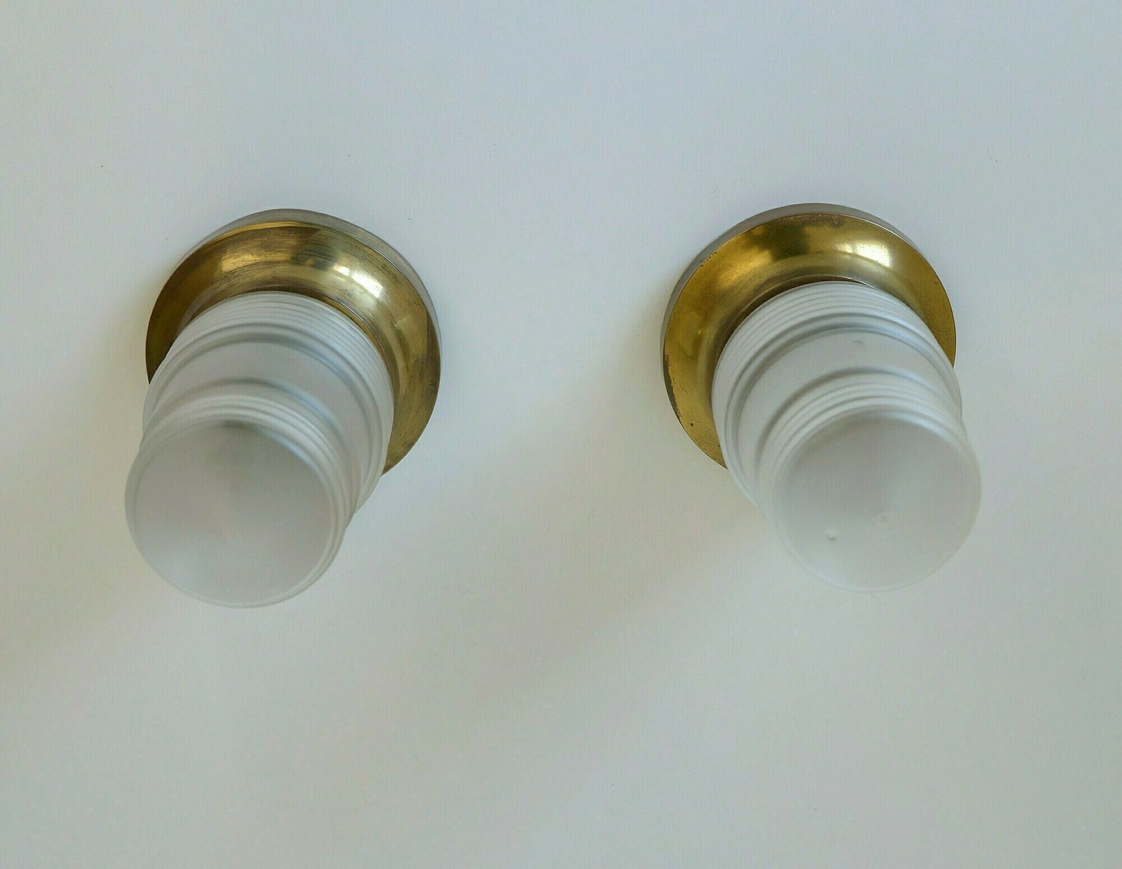 Original Art Deco / Brass Sconces / Pair Of Light Fixtures / Ceiling Light / Antique From 1920's Or 1930's photo Lighting