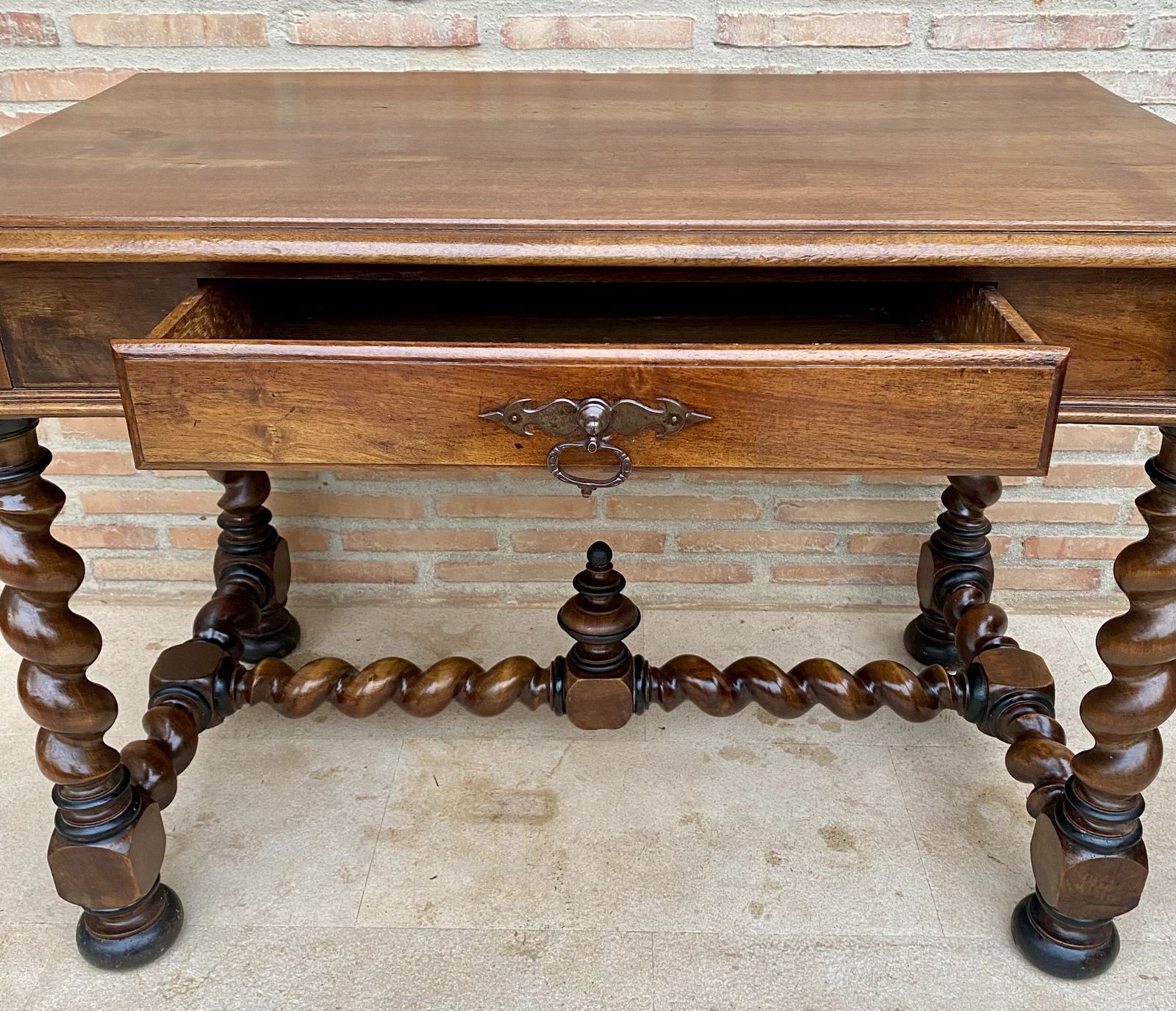 Early 19th Century French Walnut Work Table Or Desk With One Drawer photo furniture