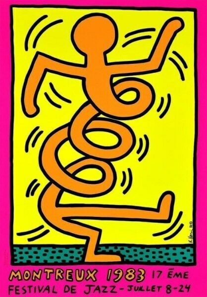 Keith Haring Montreux (Pink), 1983