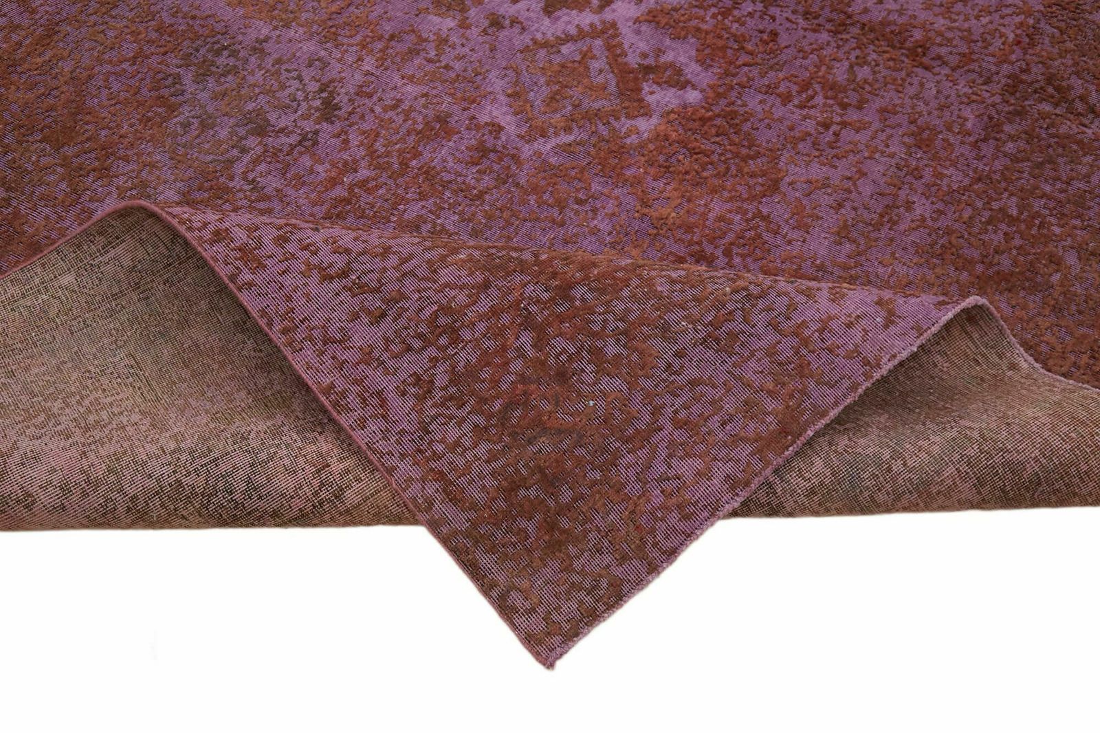 Handmade Purple Overdyed Large Area Rug 292 Cm X 387 Cm photo vinterior