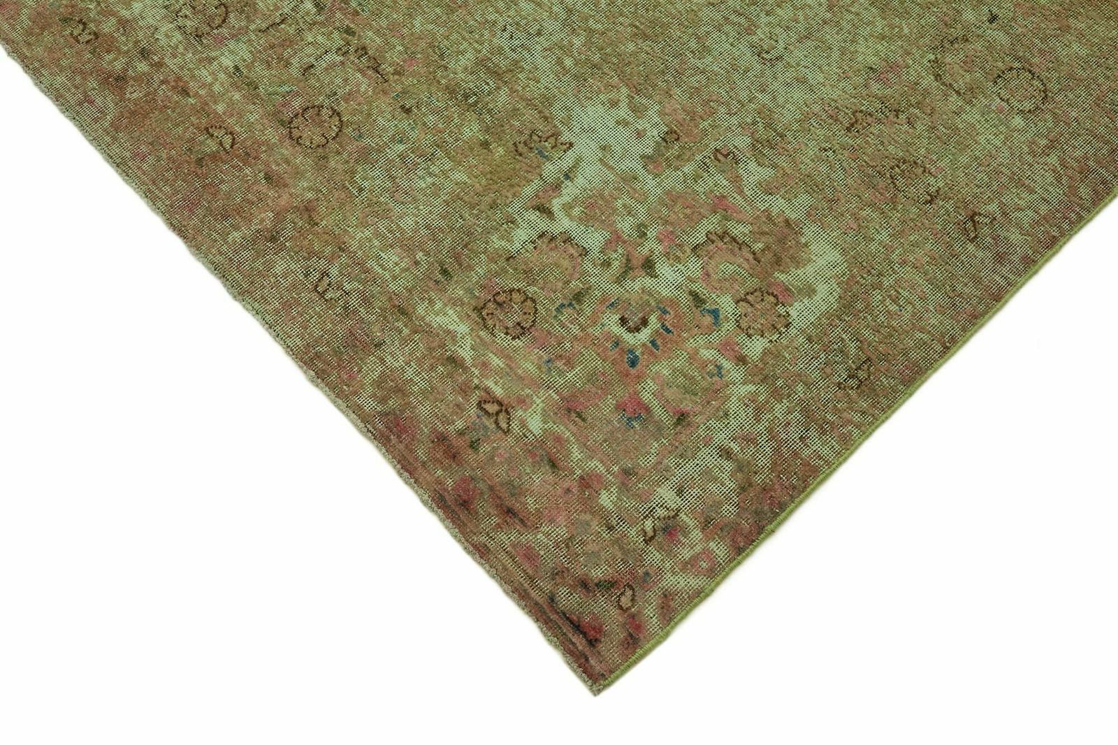 Handmade Green Overdyed Large Area Rug 285 Cm X 390 Cm photo Textiles