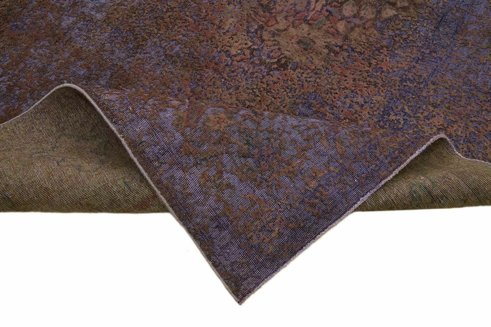 10x13 Purple Overdyed Large Area Rug   44017 photo vinterior