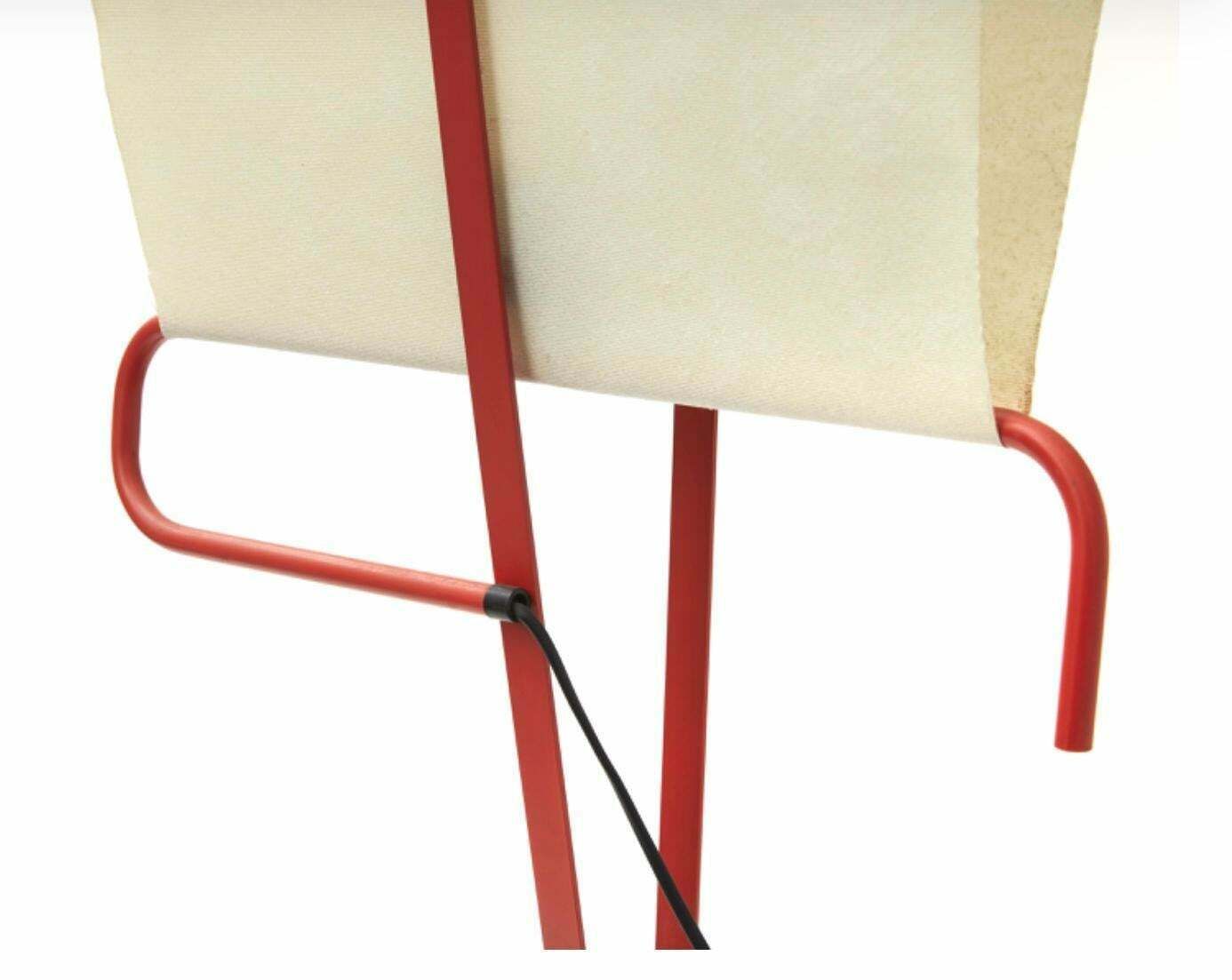 Arteluce Floor Lamp “Le Falene” Di Piero De Martini  Metal, Cotton , 1970, Italy photo for sale