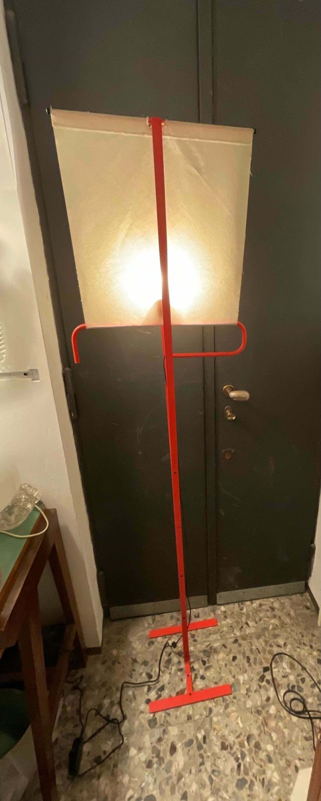 Arteluce Floor Lamp “Le Falene” Di Piero De Martini  Metal, Cotton , 1970, Italy photo vinterior