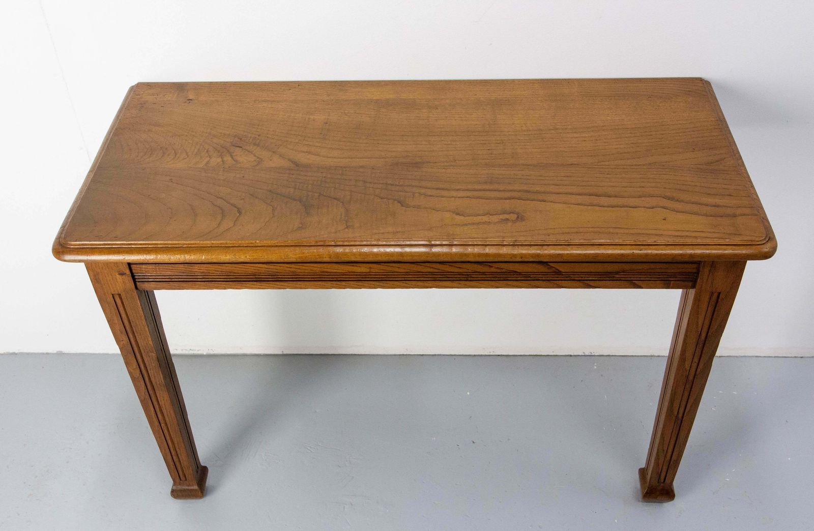 Antique French Oak Wall Mounted Console Art Deco Circa 1940 photo for sale