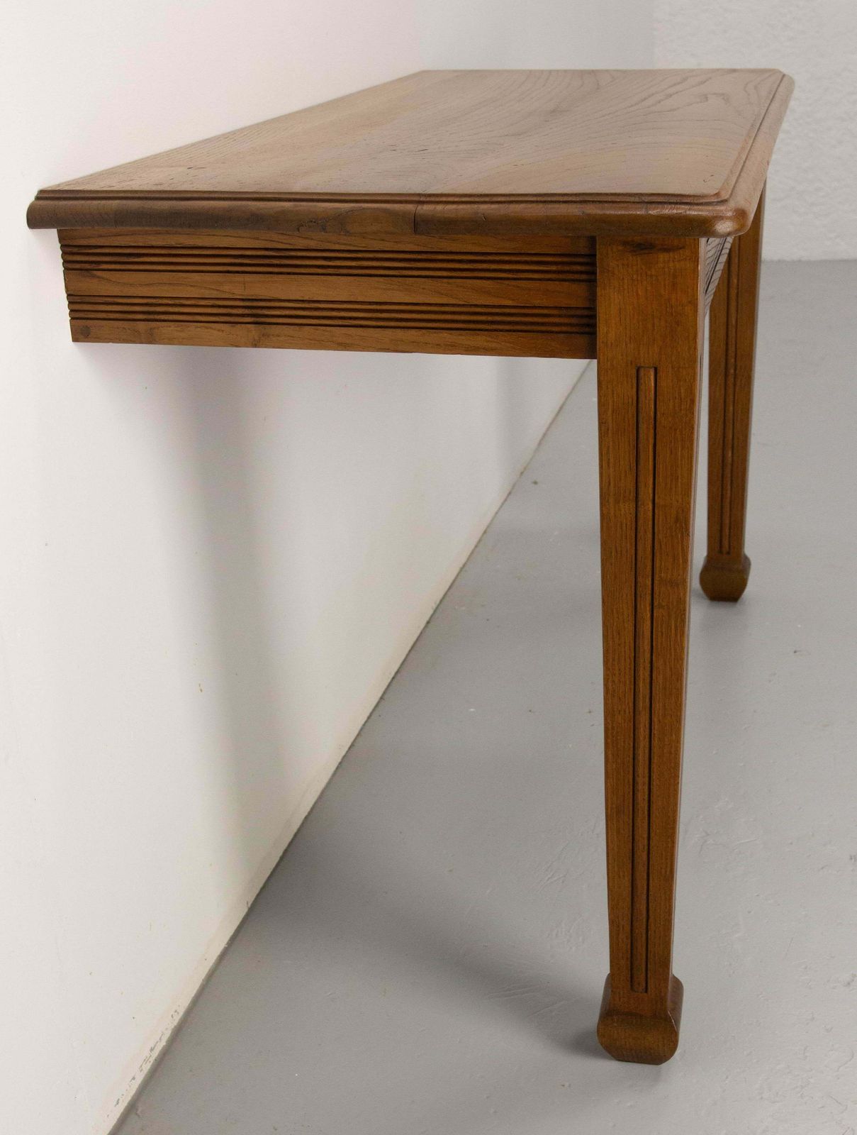 Antique French Oak Wall Mounted Console Art Deco Circa 1940 photo Furniture