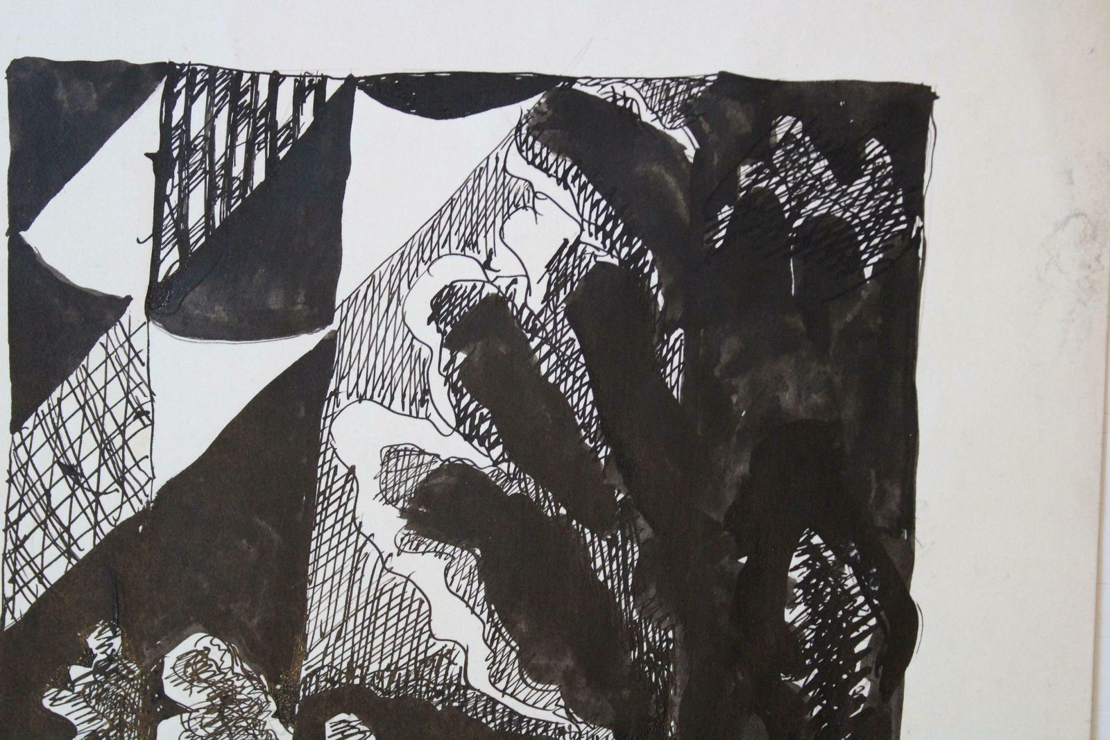 Dzidra Ezergaile Landscape. 1983, Paper, Ink, 27x19 Cm 1983 photo for sale