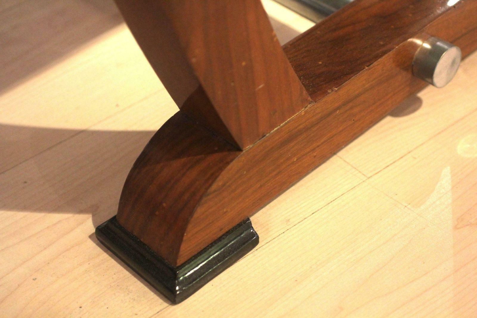 photo for sale Expandable Art Deco Dining Table, Amazing Walnut Veneer, France, Circa 1930