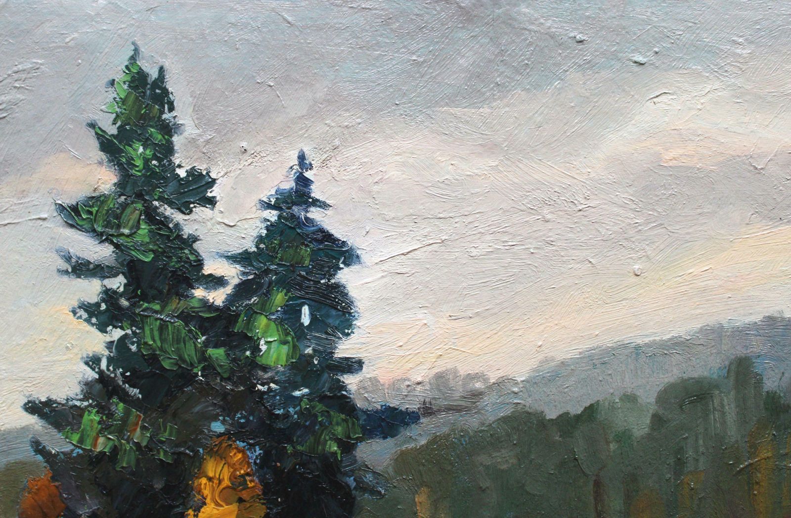 Wilhelms Girupnieks Bridge In Autumn. 1964. Oil On Cardboard, photo 767.0