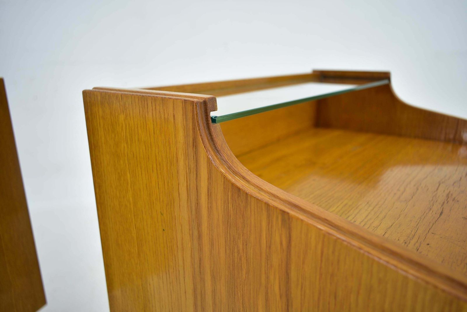 1960s Pair Of Midcentury Bedside Tables By Mojmir Požár, Czechoslovakia photo vinterior