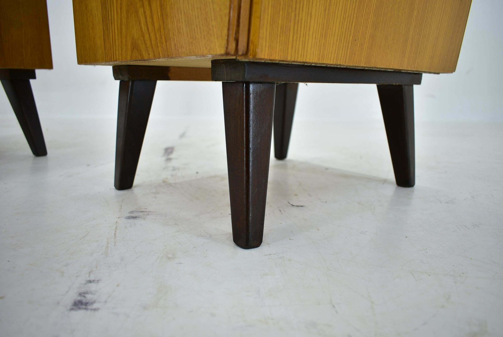 1960s Pair Of Midcentury Bedside Tables By Mojmir Požár, Czechoslovakia photo buy
