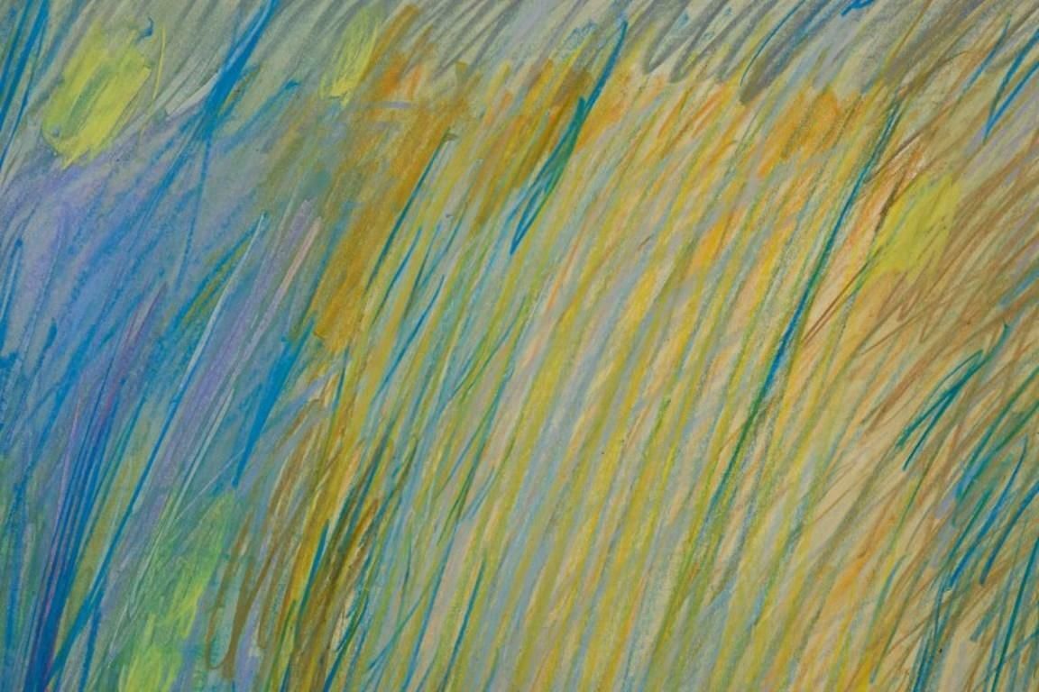 Monique Beucher. French Artist. Mixed Media On Paper. Abstract Composition 1980 photo 288.0