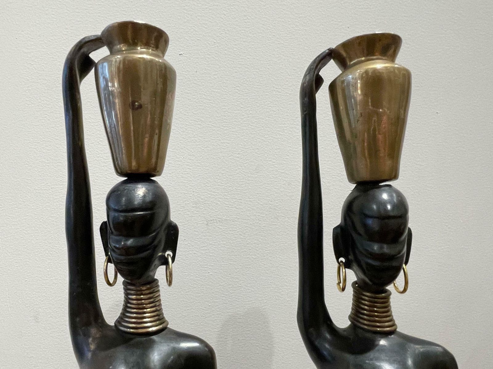 A Pair Of Women Carrying Water, In The Style Of Hagenauer photo vinterior