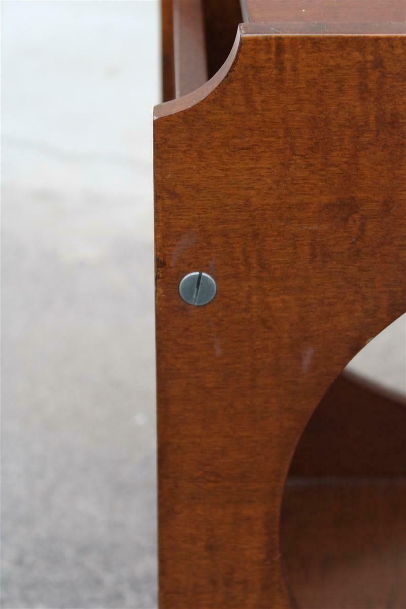 Bedroom Nightstand Or Sculptural Coffee Table With Brown Circles Italia 1960 photo Furniture
