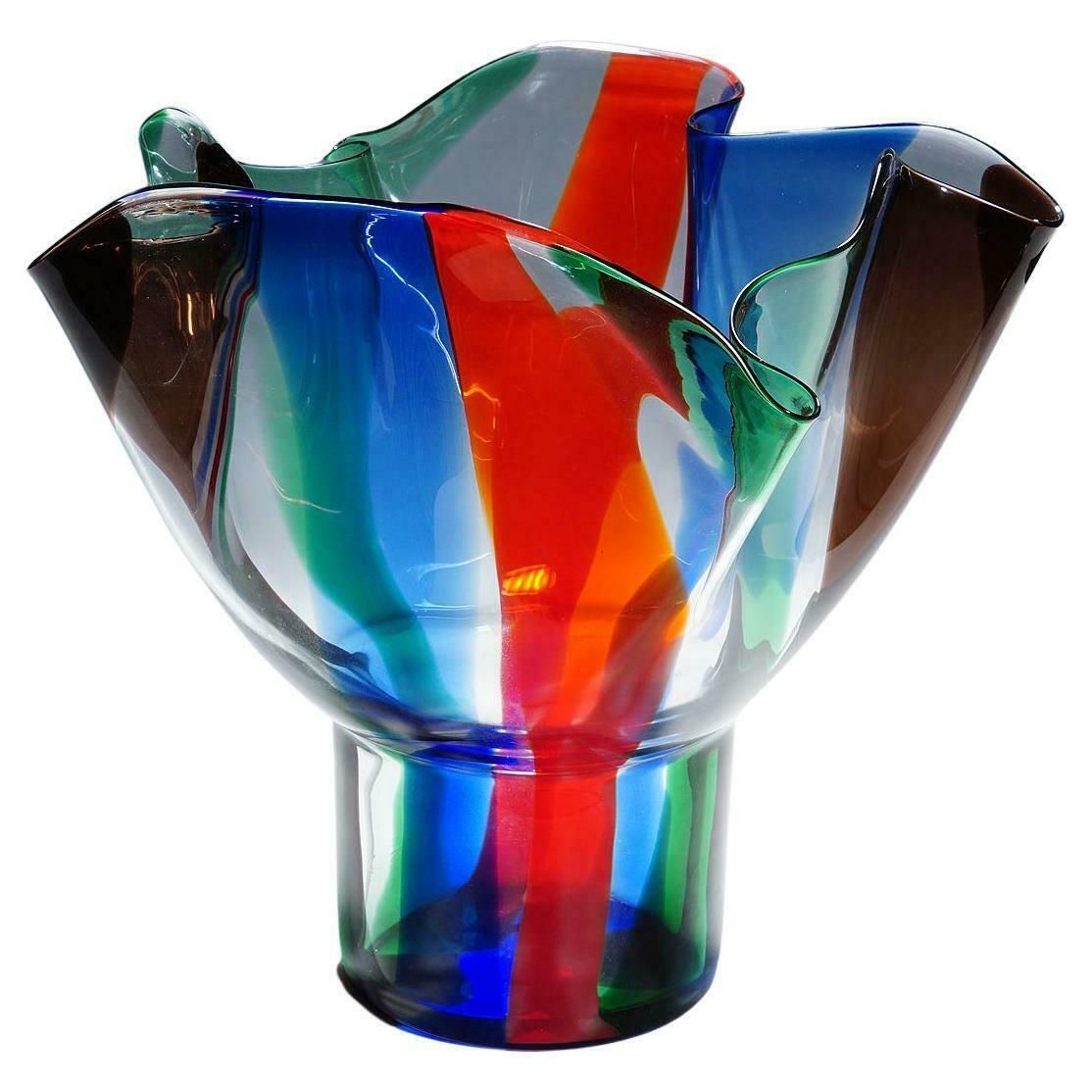 Large Venini Vase 'Kukinto', Designed By Timo Sarpaneva In 1991