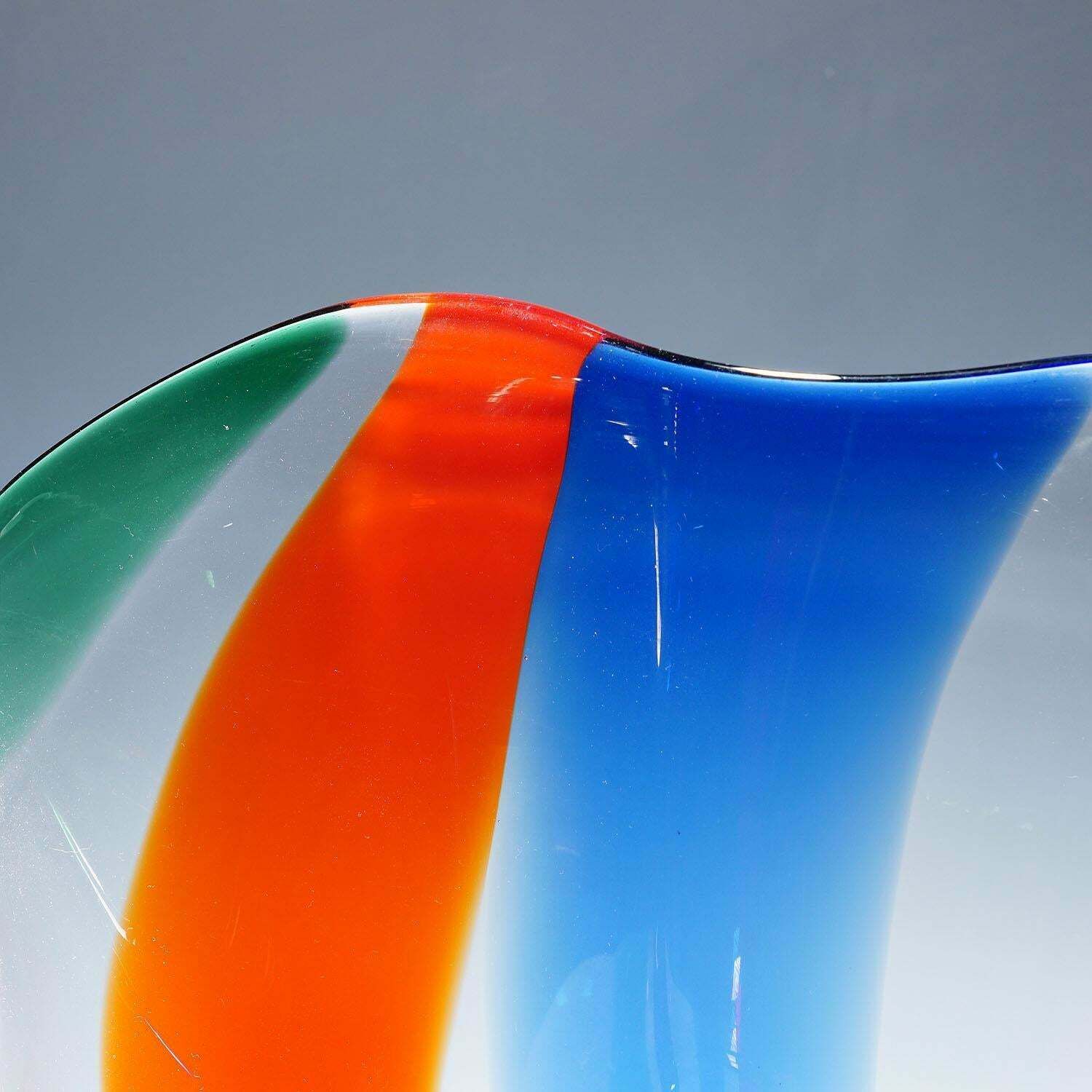 Home Decor Large Venini Vase 'Kukinto', Designed By Timo Sarpaneva In 1991 photo