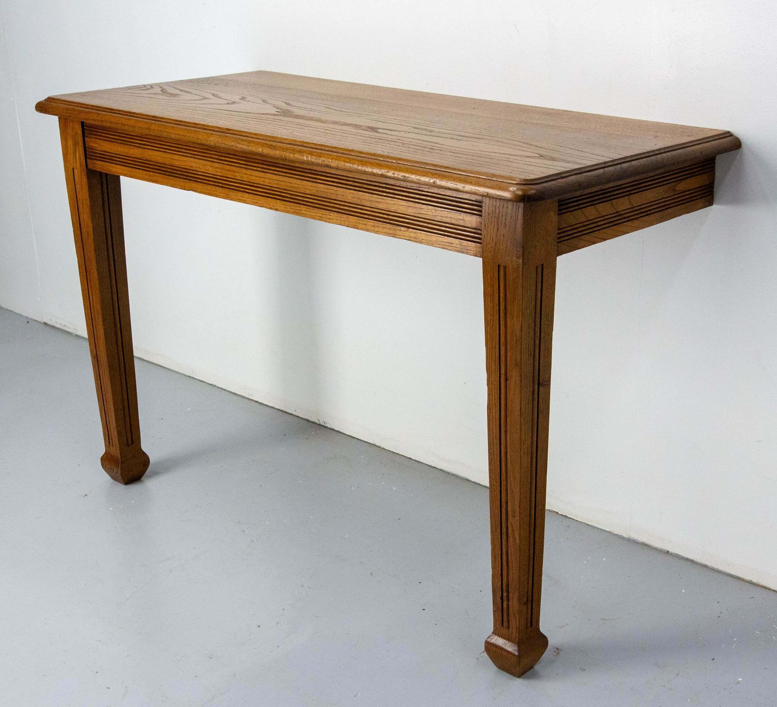 Antique French Oak Wall Mounted Console Art Deco Circa 1940 photo Furniture