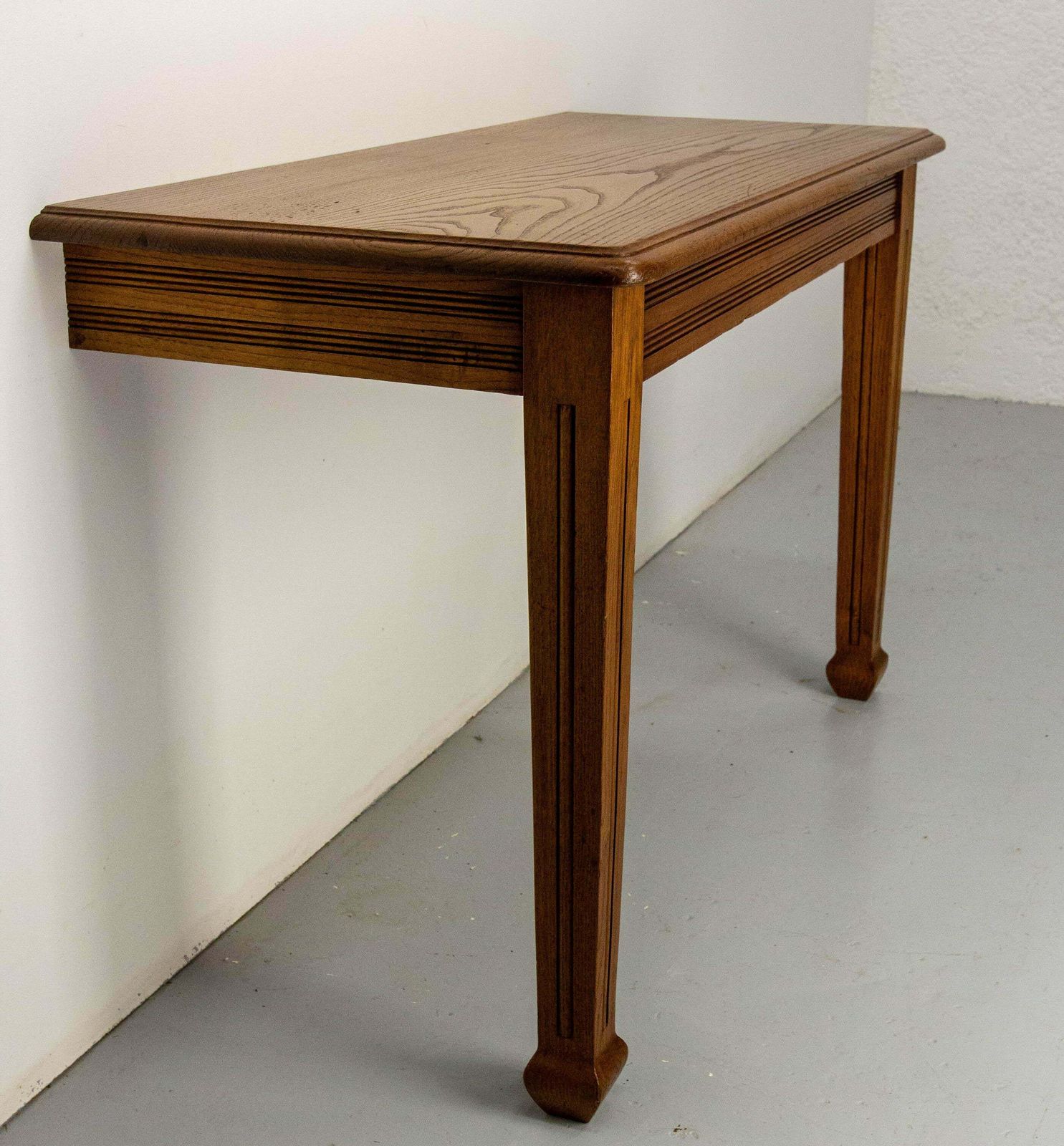 Antique French Oak Wall Mounted Console Art Deco Circa 1940 photo 890.0
