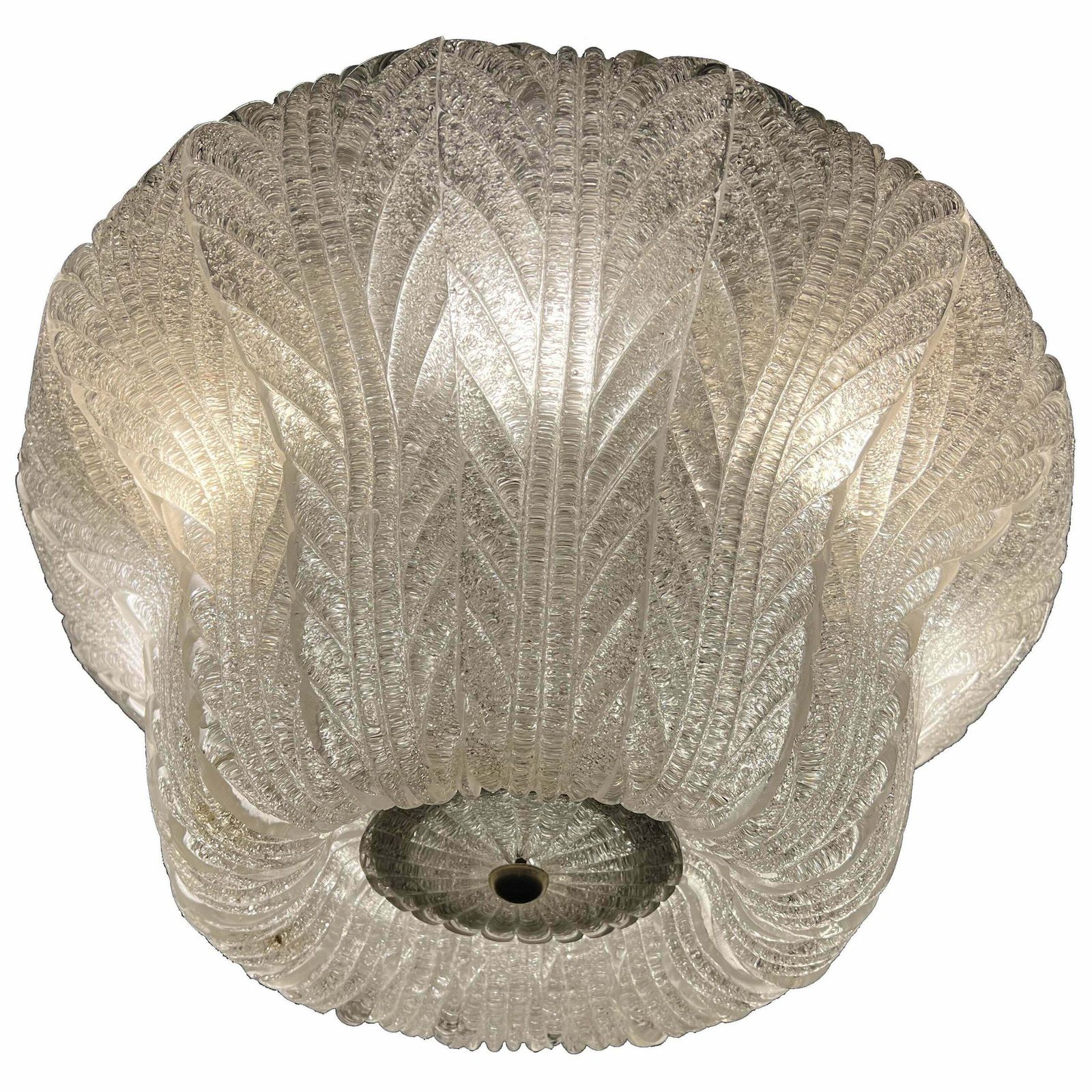 Luxurious And Sophisticated Chandelier By Barovier & Toso, Murano, 1940s