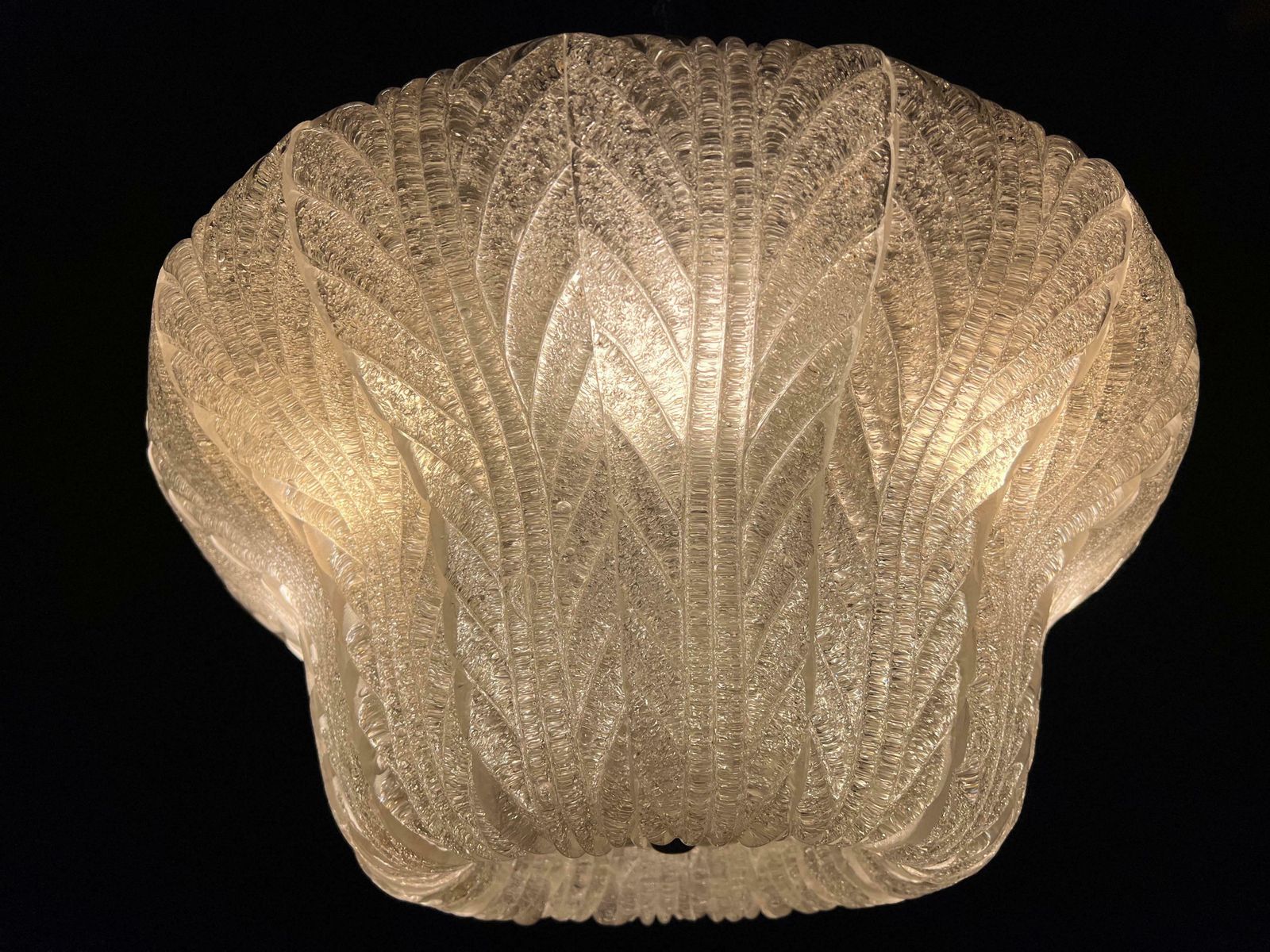 Luxurious And Sophisticated Chandelier By Barovier & Toso, Murano, 1940s photo Lighting