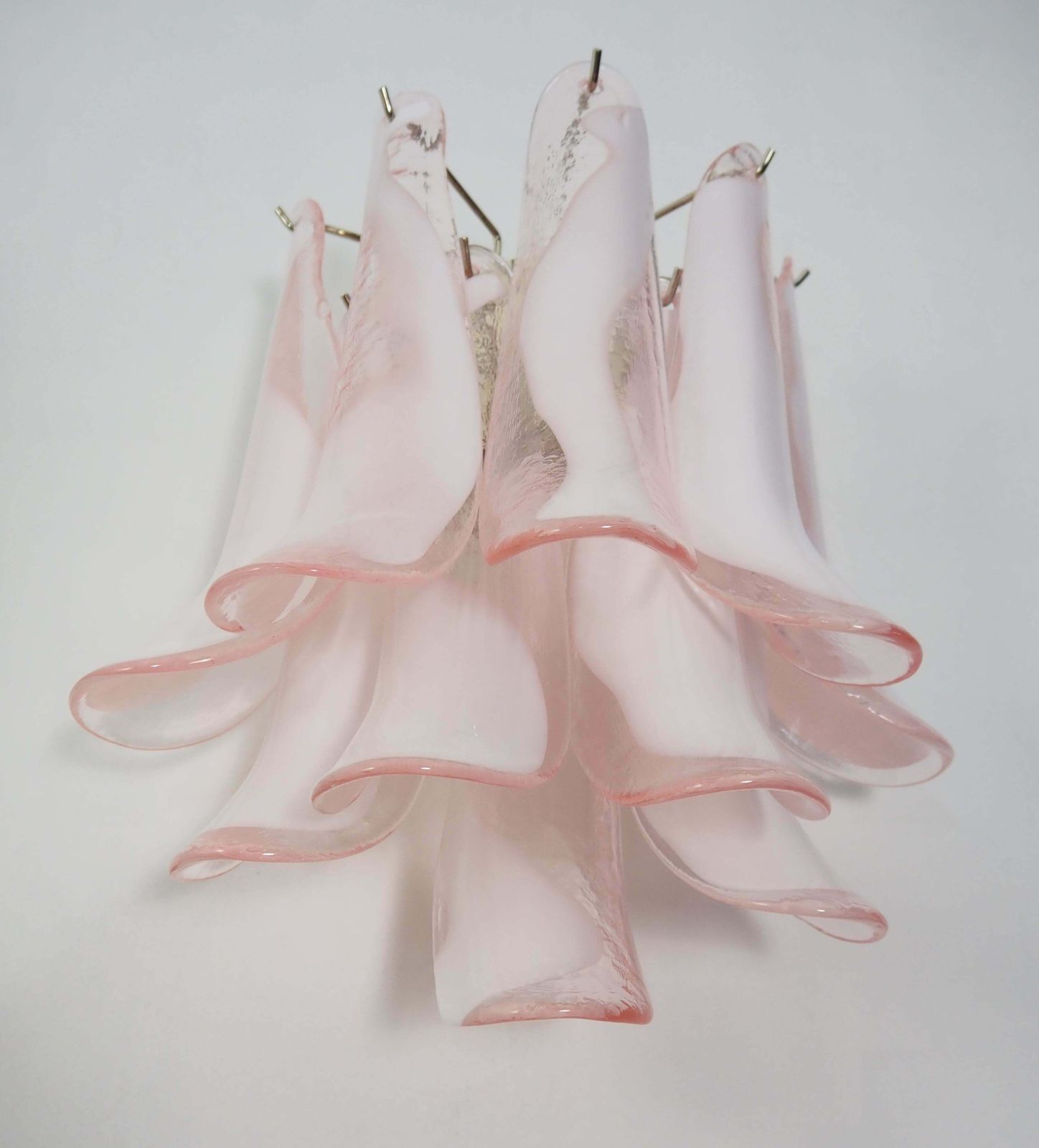 Set Four Of Italian Petal Murano Sconces, Mazzega Style photo for sale