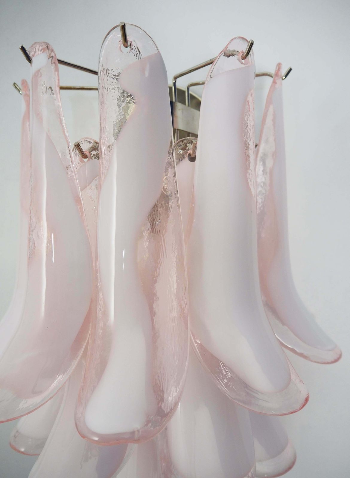 Set Four Of Italian Petal Murano Sconces, Mazzega Style photo Lighting