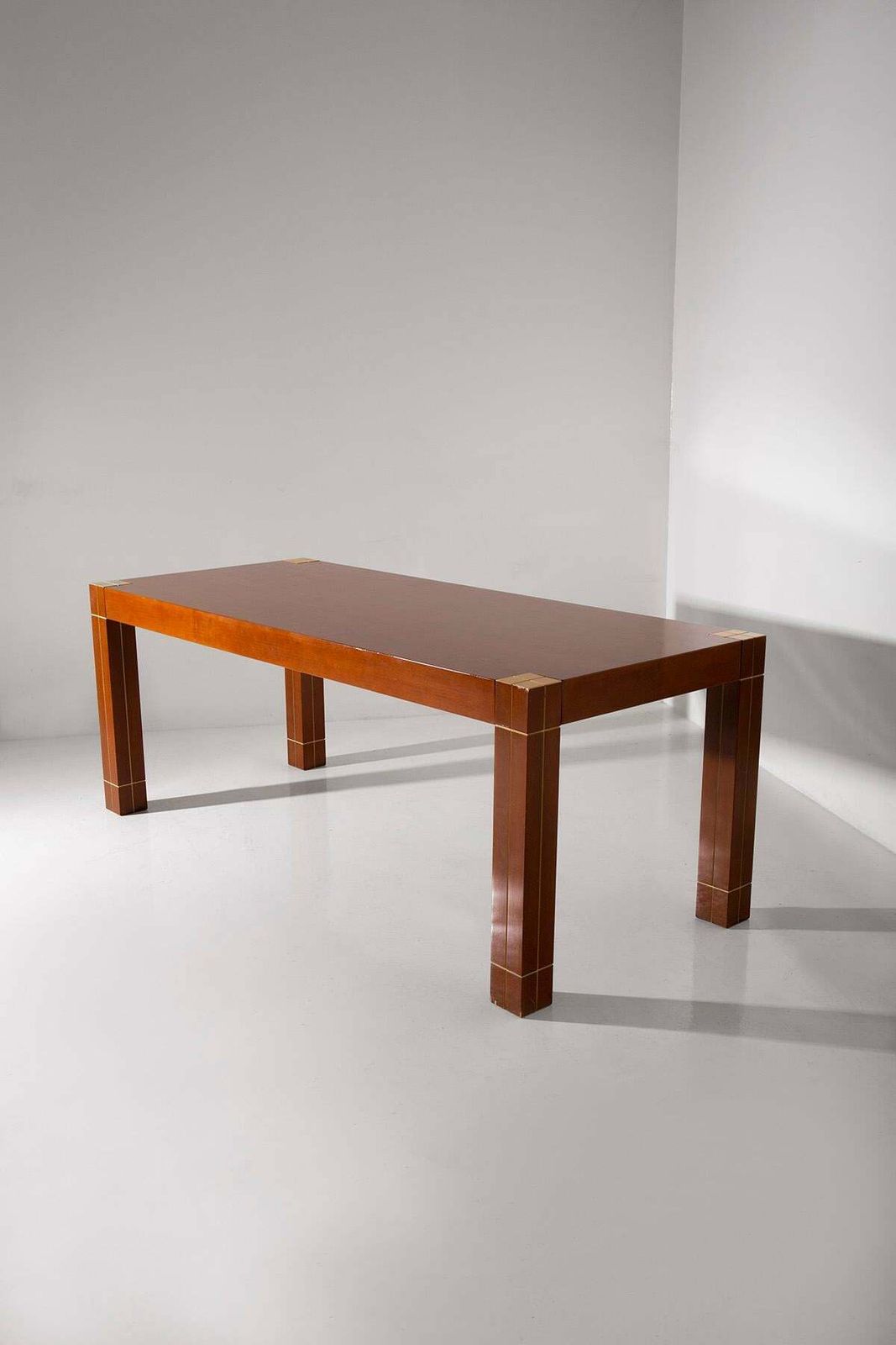 Italian Table With Brass Edges In The Renato Polidori Style photo furniture