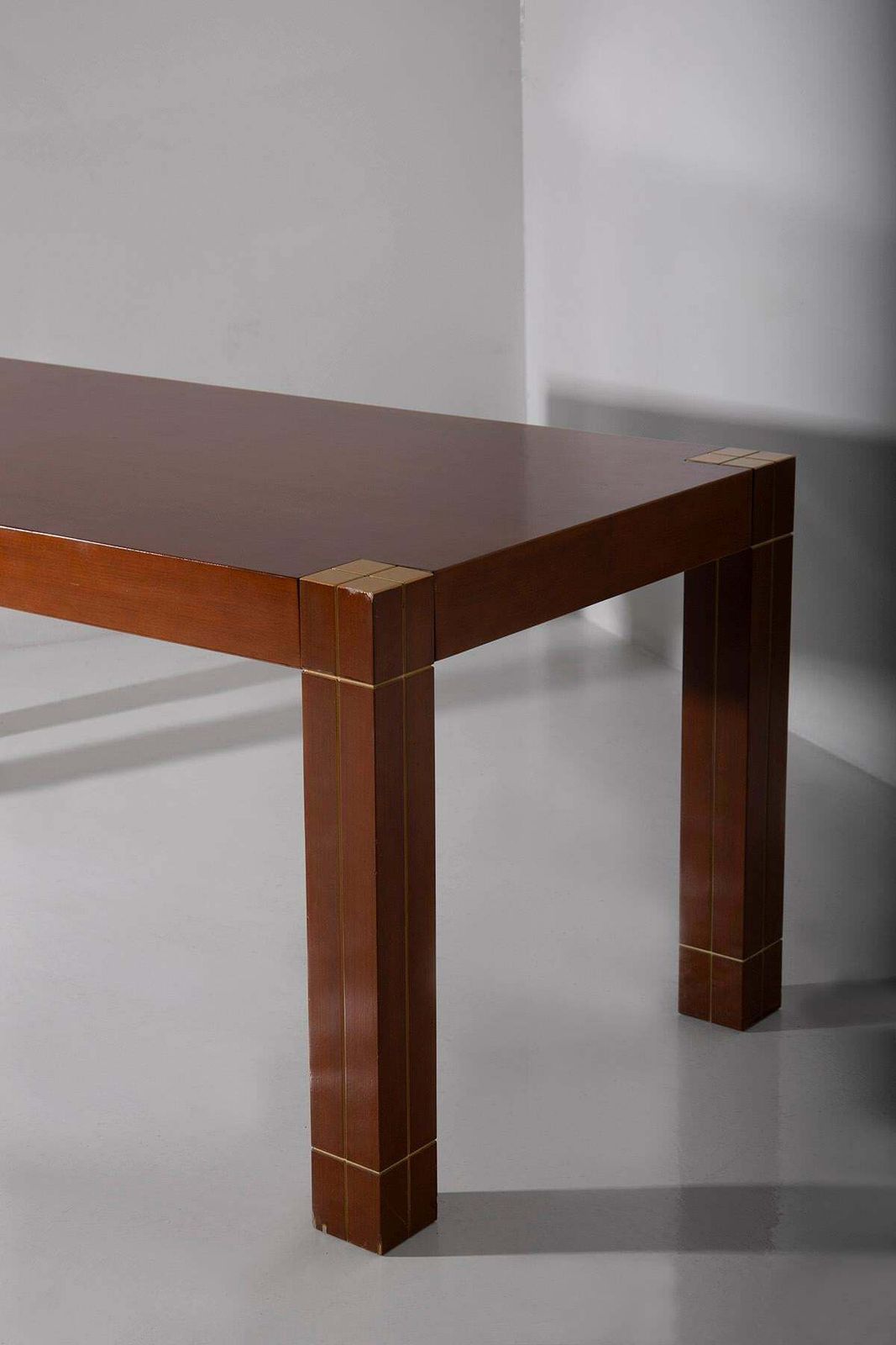 Italian Table With Brass Edges In The Renato Polidori Style photo 2933.0