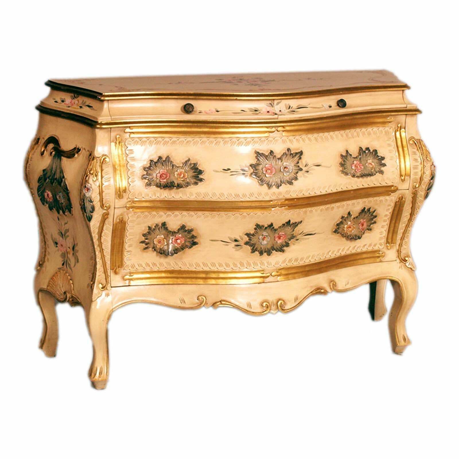 Set Mid 20th Century Baroque Venetian Bedroom By Permanente Mobili Cantu photo Furniture