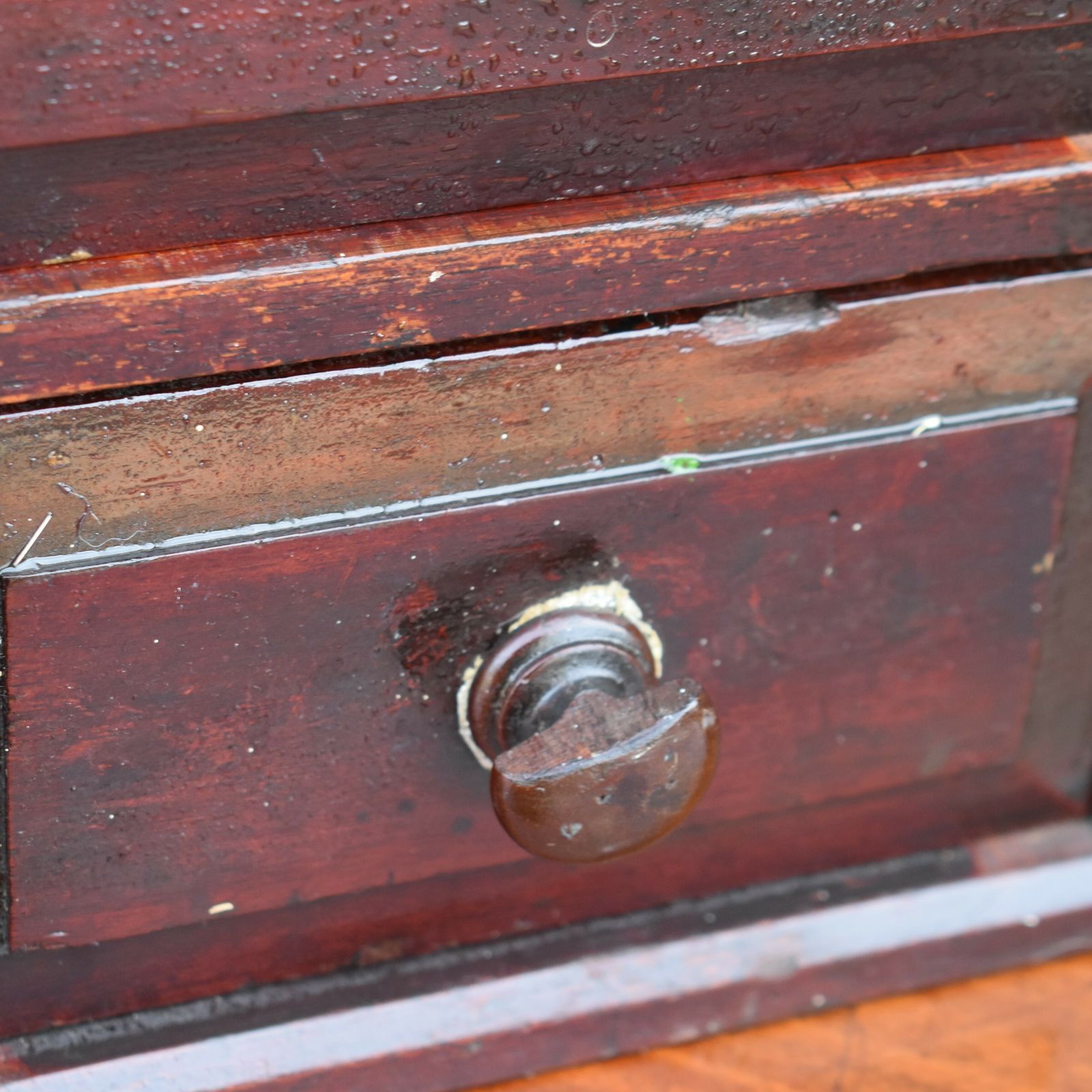 Antique Victorian Mahogany Apothecary Cabinet Haberdashery Bank Of Drawers photo vintage