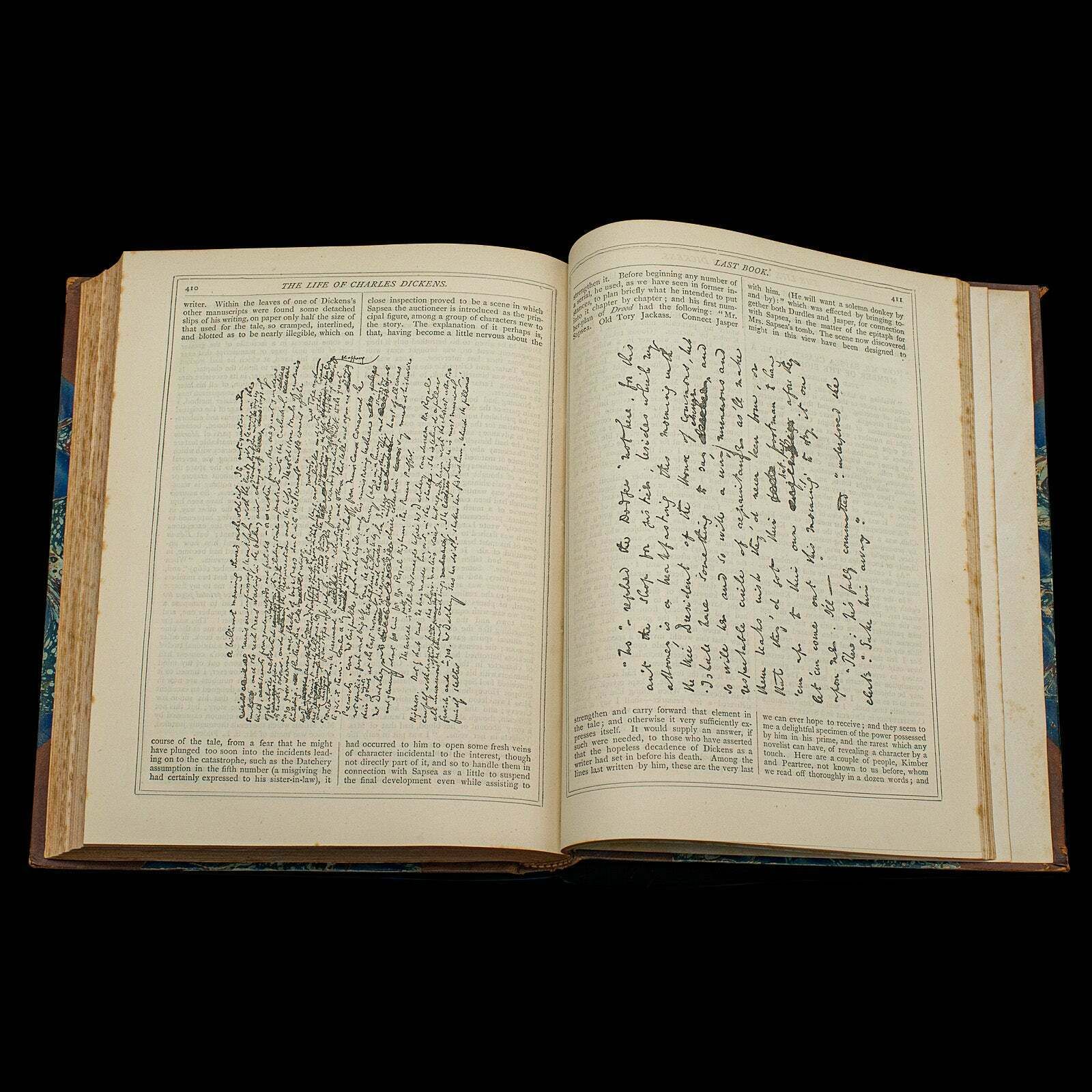 395.0 Antique Book, The Life Of Charles Dickens, Biography, English, Victorian, C.1880 photo