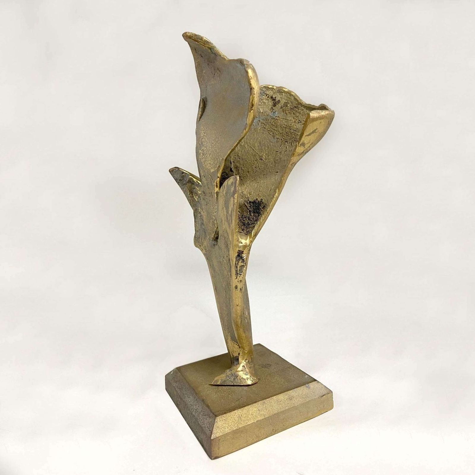 Expressive Bronze Abstract Sculpture Of Bird photo for sale