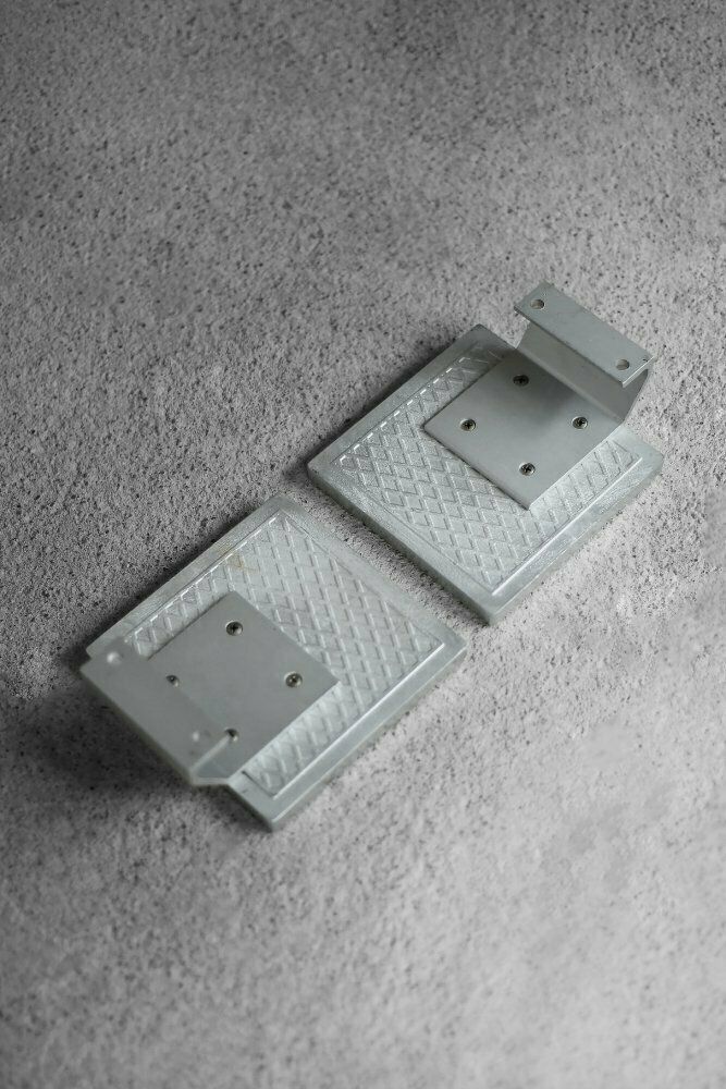 Belgian Brutalist Metal And Ceramic Pull Door Handles By Juliette Belarti, 1960s, Set Of 2 photo Home Fixtures