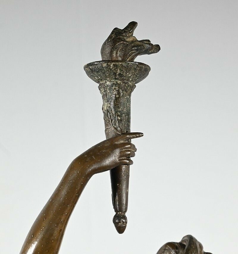 Sculpture “Science”, By A. Moreau – Late 19th Century photo 581.45161287