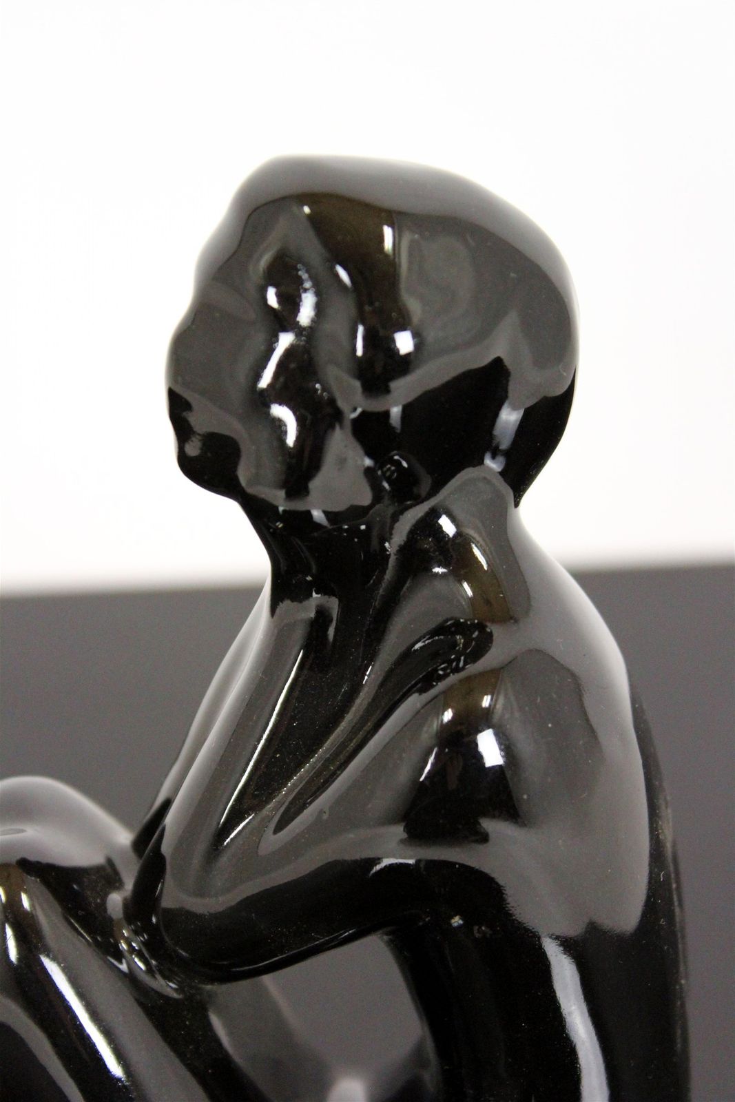 Figurine Of A Woman, Jihokera Bechyne Czechoslovakia, 1960s photo buy