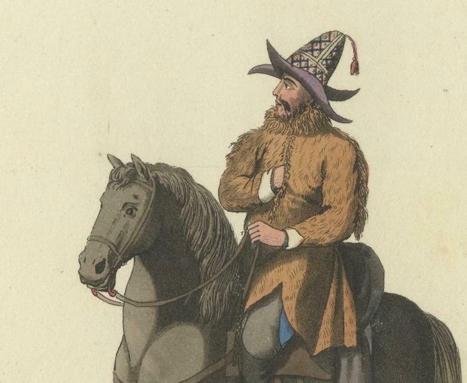 Kirghiz Elegance Engraved: A Study Of 19th Century Central Asian Attire, 1814 photo vinterior