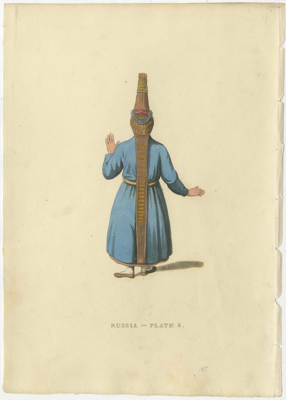 A Visual Journey Through 19th Century Russian Ethnic Attire, Engraved In 1814 photo Art