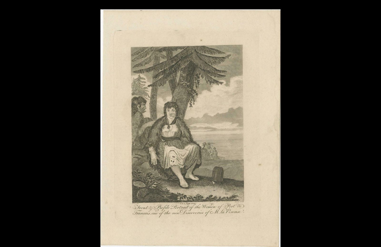 Dual Portraiture Of A Woman From Port Francais, 1807 photo 240.0