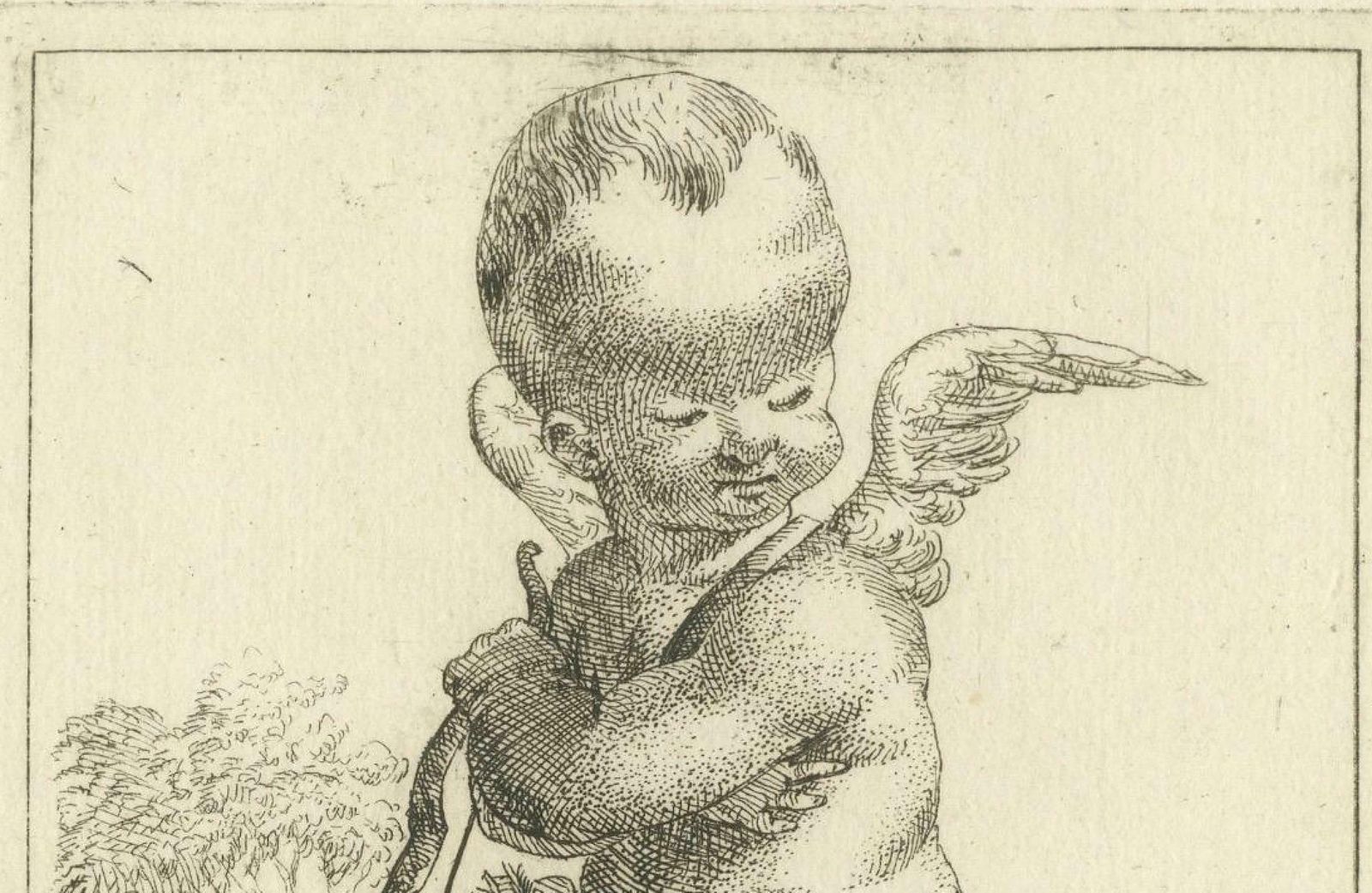 Whimsical Archers: Duo Of Baroque Putti, Circa 1620 photo for sale