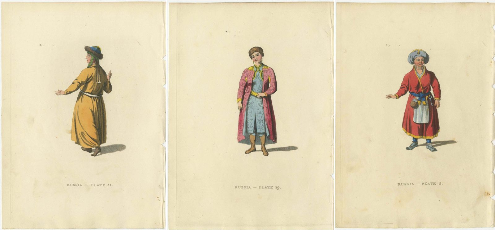 Cultural Tapestry: Traditional Female Attire Of 19th Century Russia, 1814 photo furniture