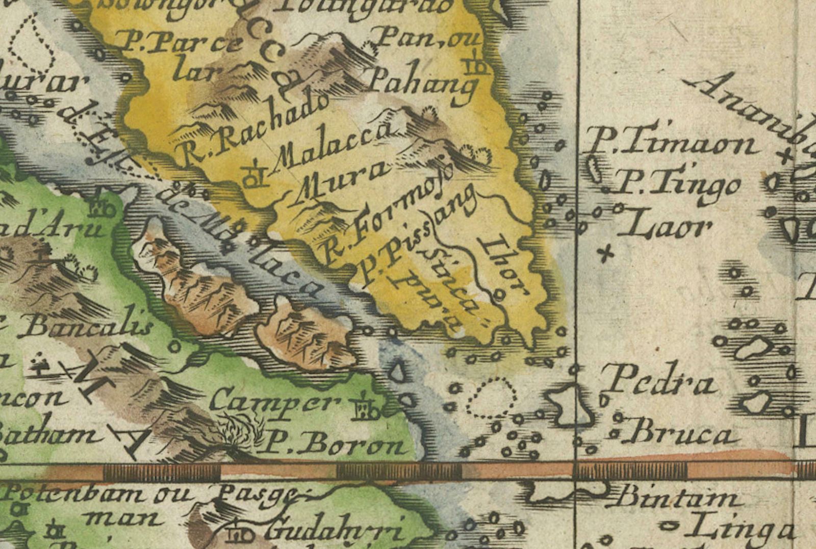 Antique Map Of The Sunda Islands Including Sumatra, Java, And Borneo, 1705 photo 938.0