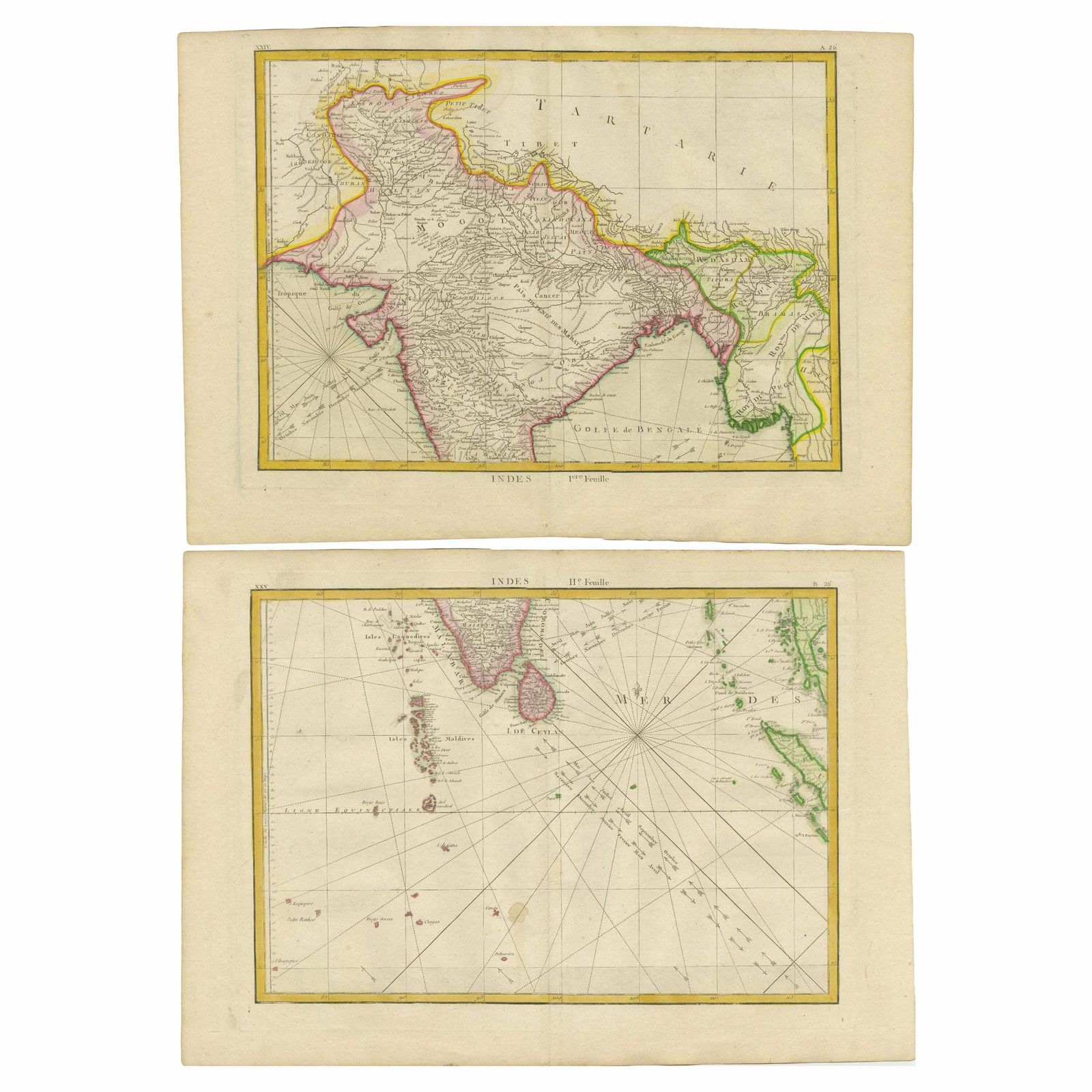 Charting The Course Of Empire: Bonne's 1770 Masterpiece Maps Of The Indian Ocean