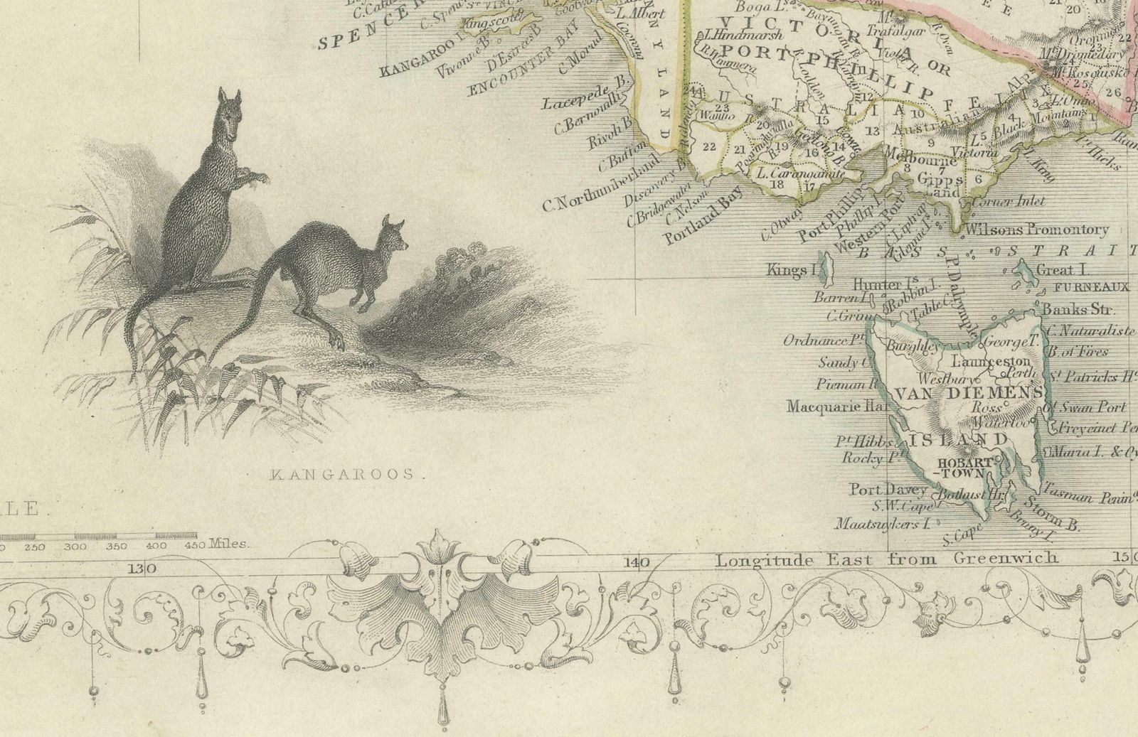 Gold Rush Era Masterpiece: The Tallis & Rapkin Rare Map Of Pre Queensland, 1851 photo buy