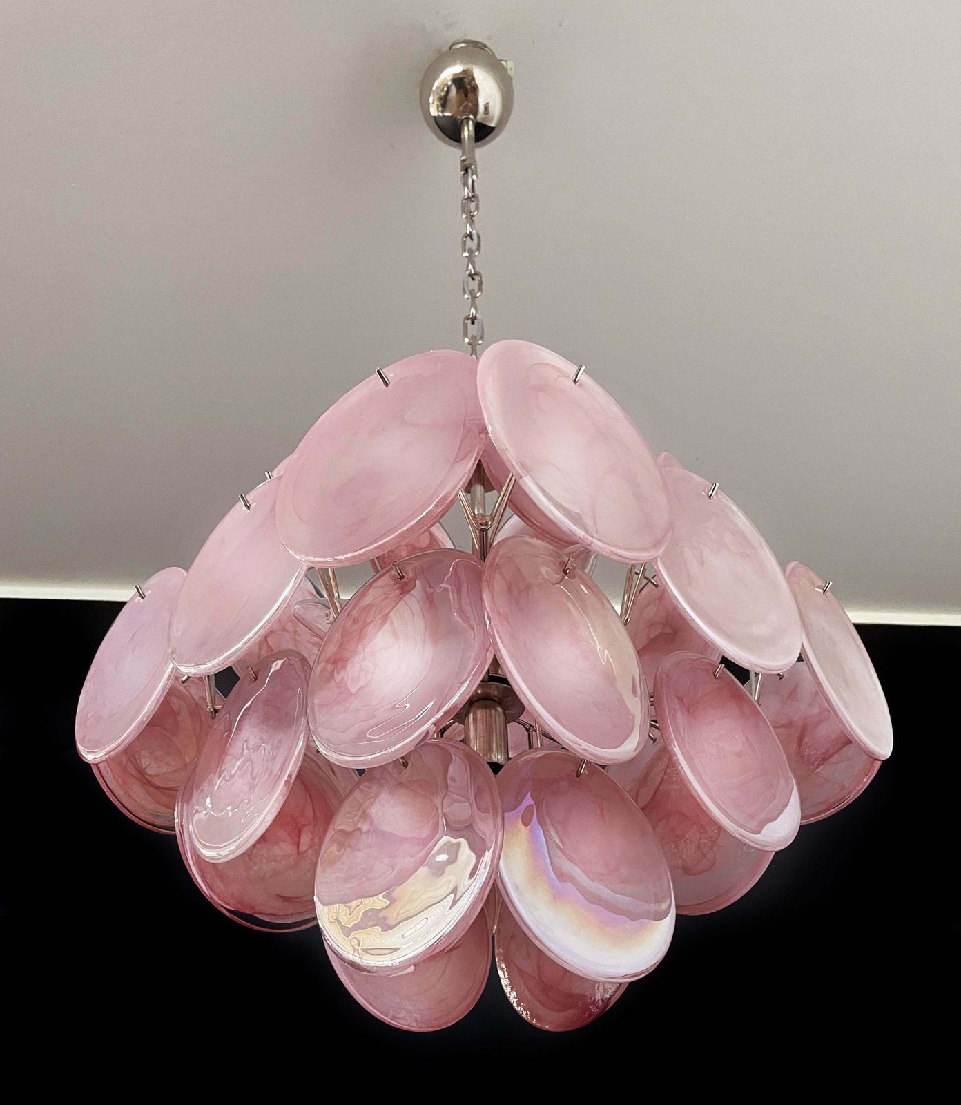 Disc Murano Glass Chandelier By Vistosi Style photo 1780.0