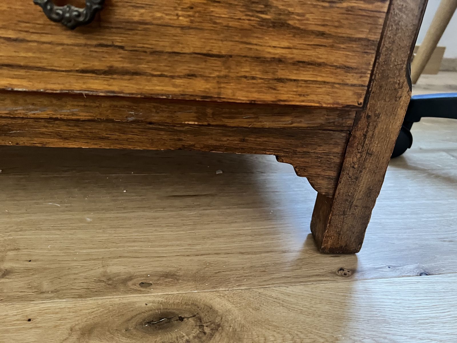 19th Century Oak Chest Of Drawers photo vintage