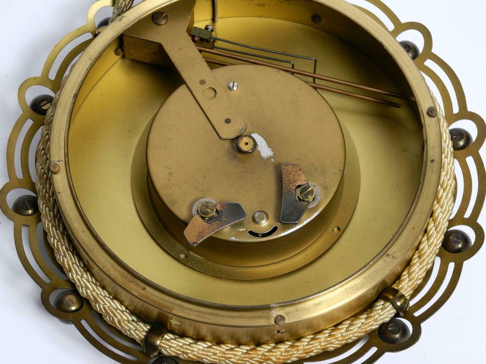 photo for sale 1950s Mechanical Atlanta Wall Clock With A 10 Day Movement And A Gong Strike