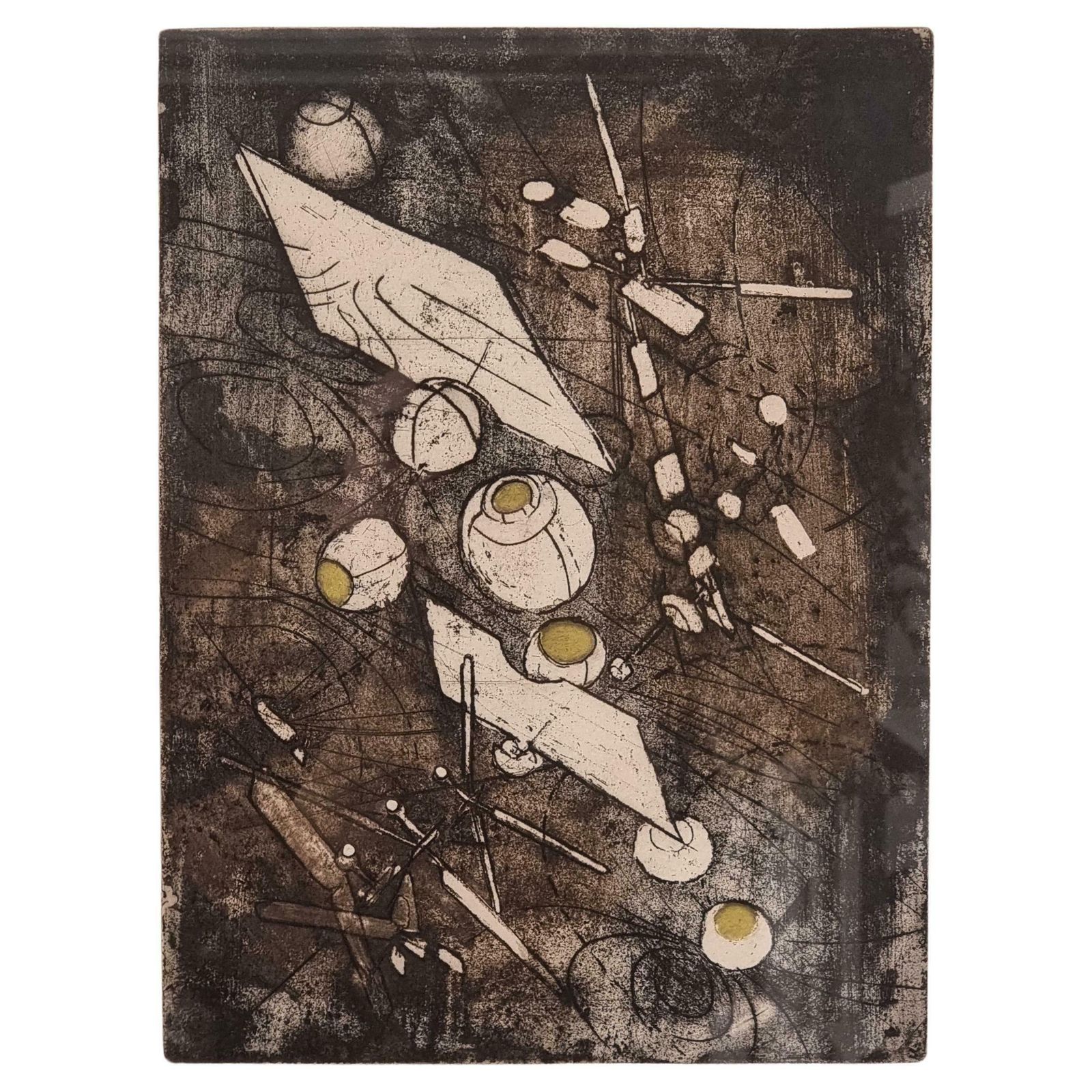 Roberto Matta, Aquatint, 1970s "Come Detta Dentro Vo Significado" No35